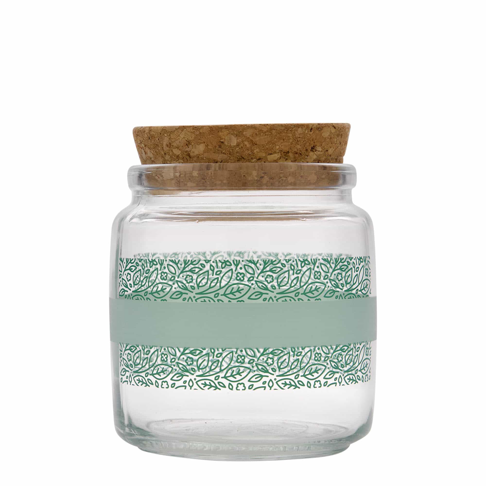 Βάζο με πώμα από φελλό 'Giara' 750 ml, σχέδιο: Naturalmente verde, στόμιο: φελλός