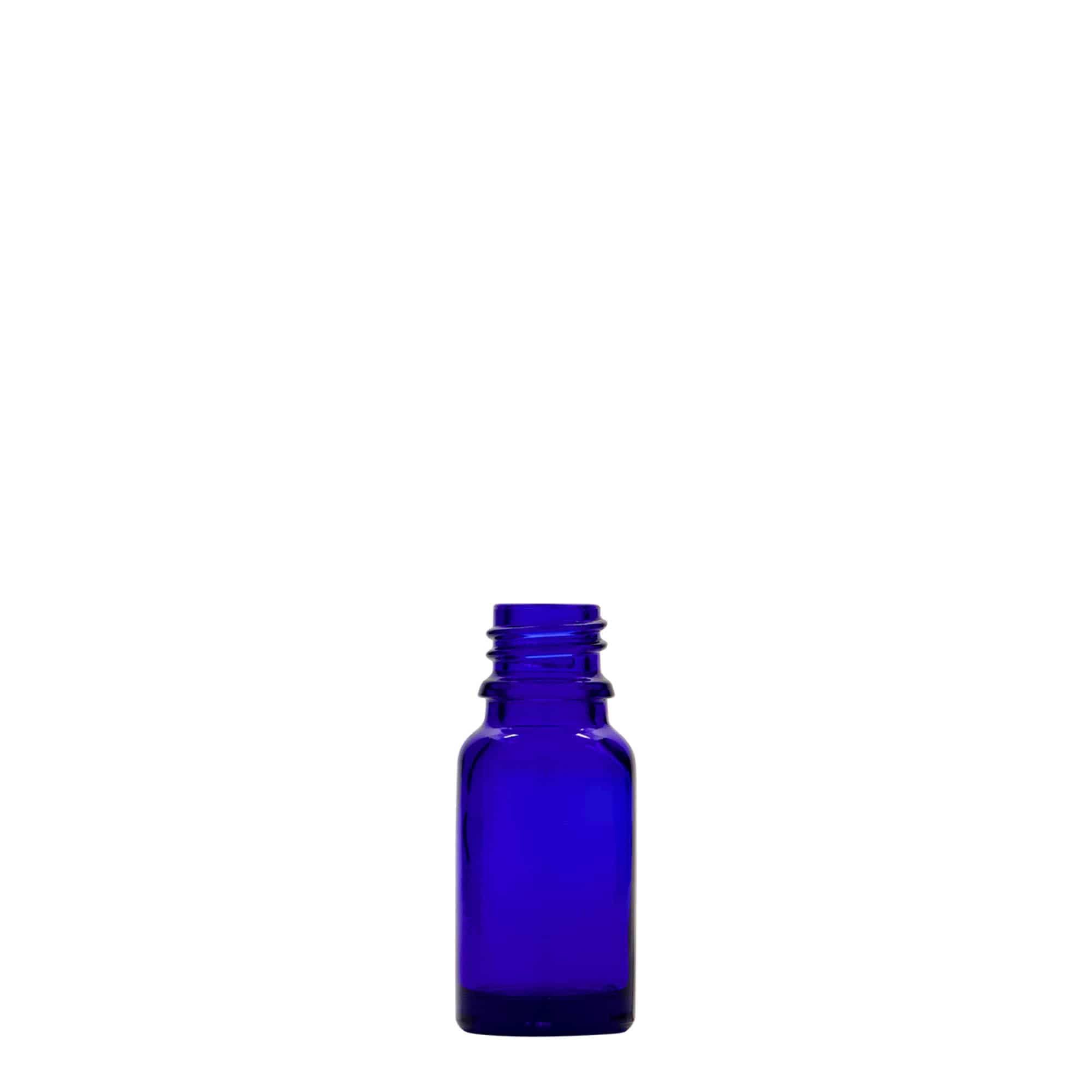 Μπουκάλι φαρμάκου 10 ml, γυάλινο, μπλε ρουά, στόμιο: DIN 18
