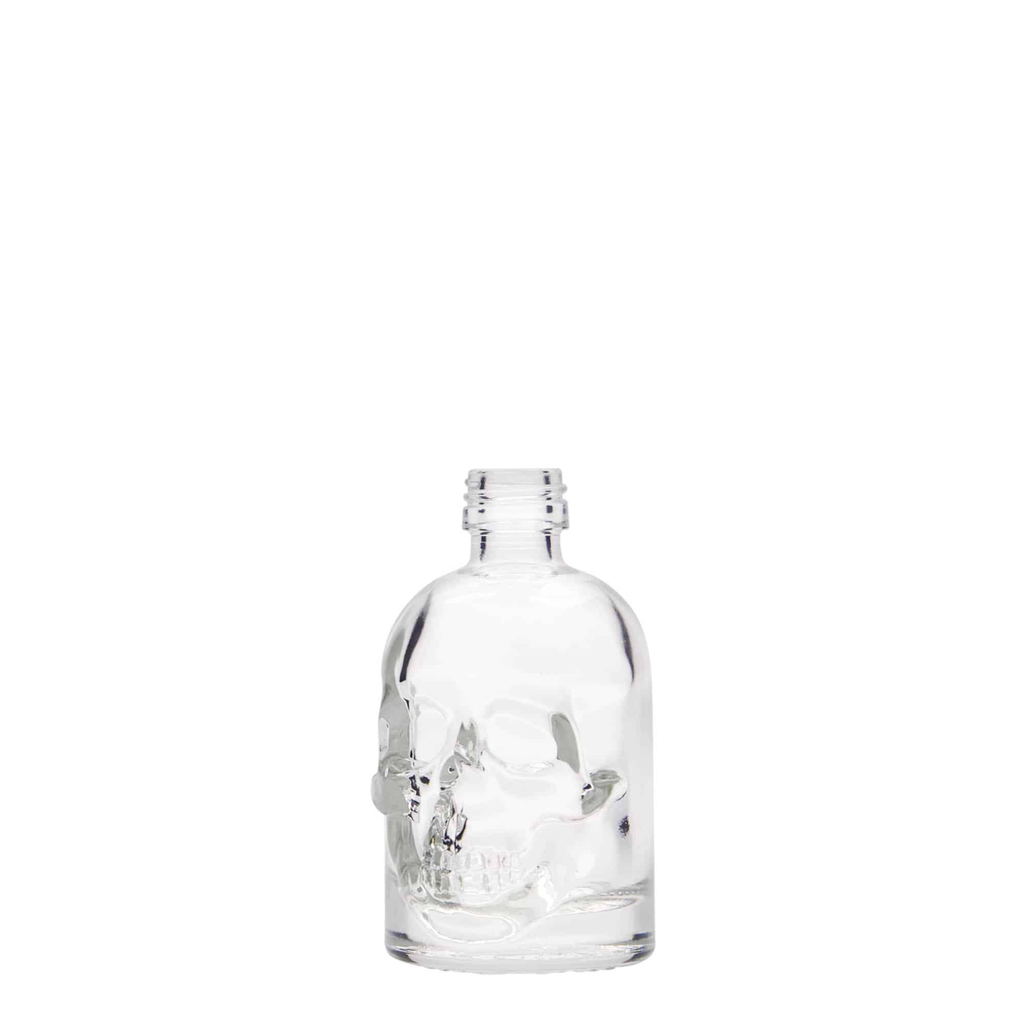 50 ml γυάλινο μπουκάλι 'Κρανίο', στόμιο: PP 18
