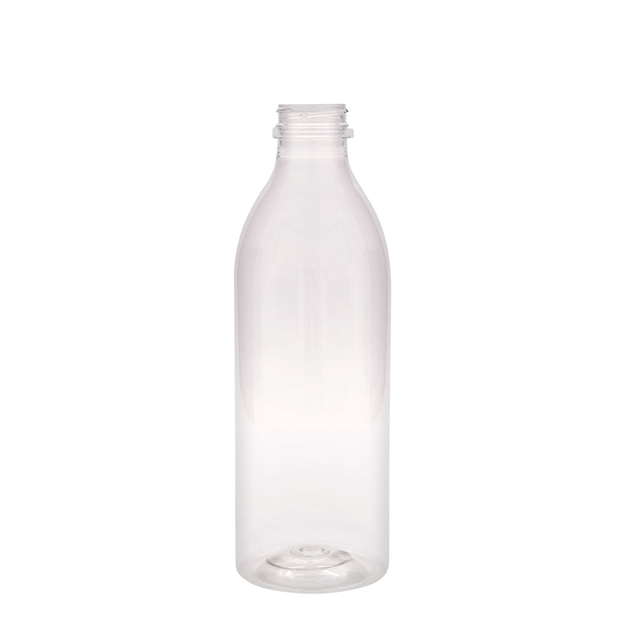 Μπουκάλι PET τυπικού μεγέθους 1.000 ml, πλαστικό, στόμιο: 38 mm Μπουκάλι PET τυπικού μεγέθους 1.000 ml, πλαστικό, στόμιο: 38 mm