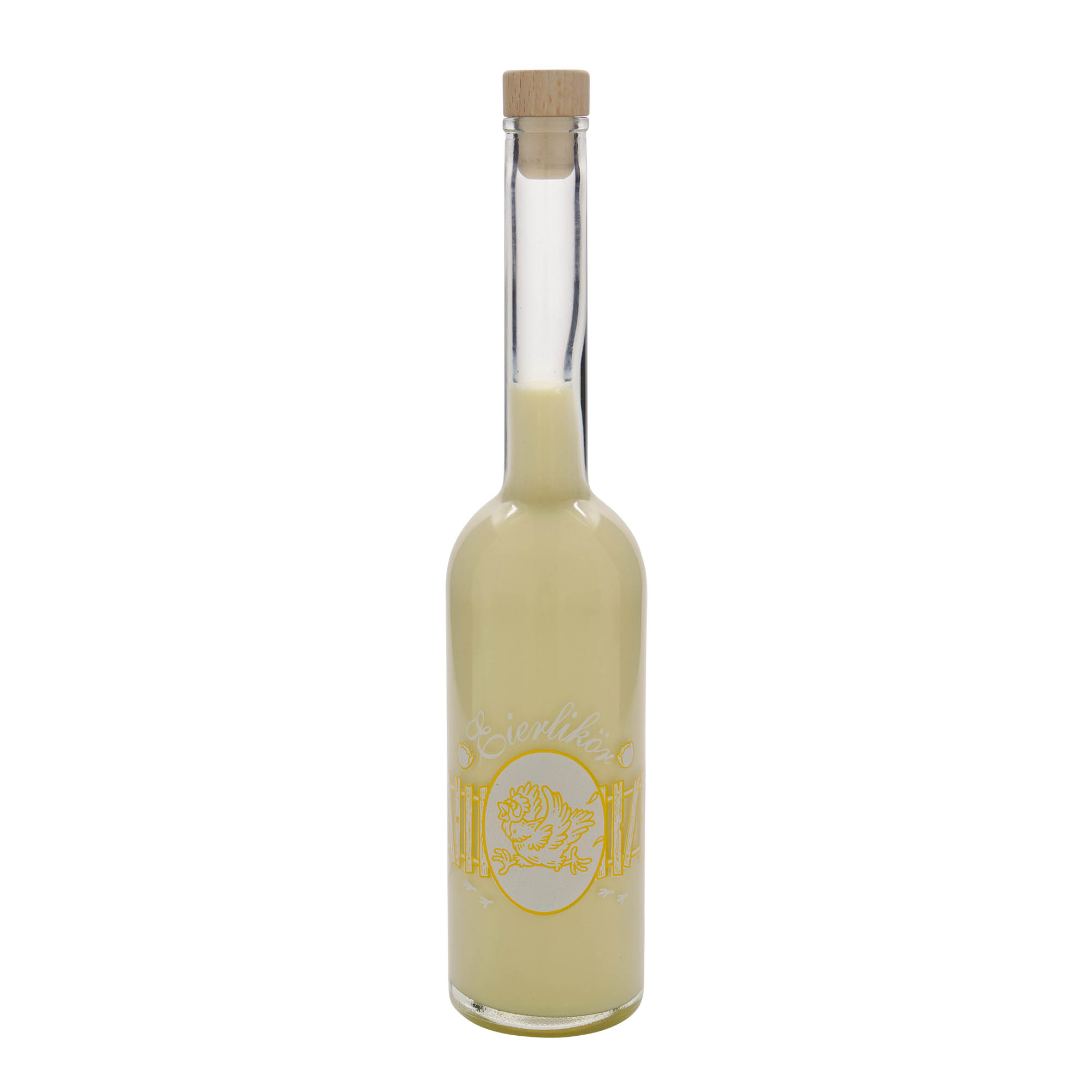 Γυάλινο μπουκάλι 'Opera' 500 ml, σχέδιο: λικέρ advocaat, στόμιο: φελλός