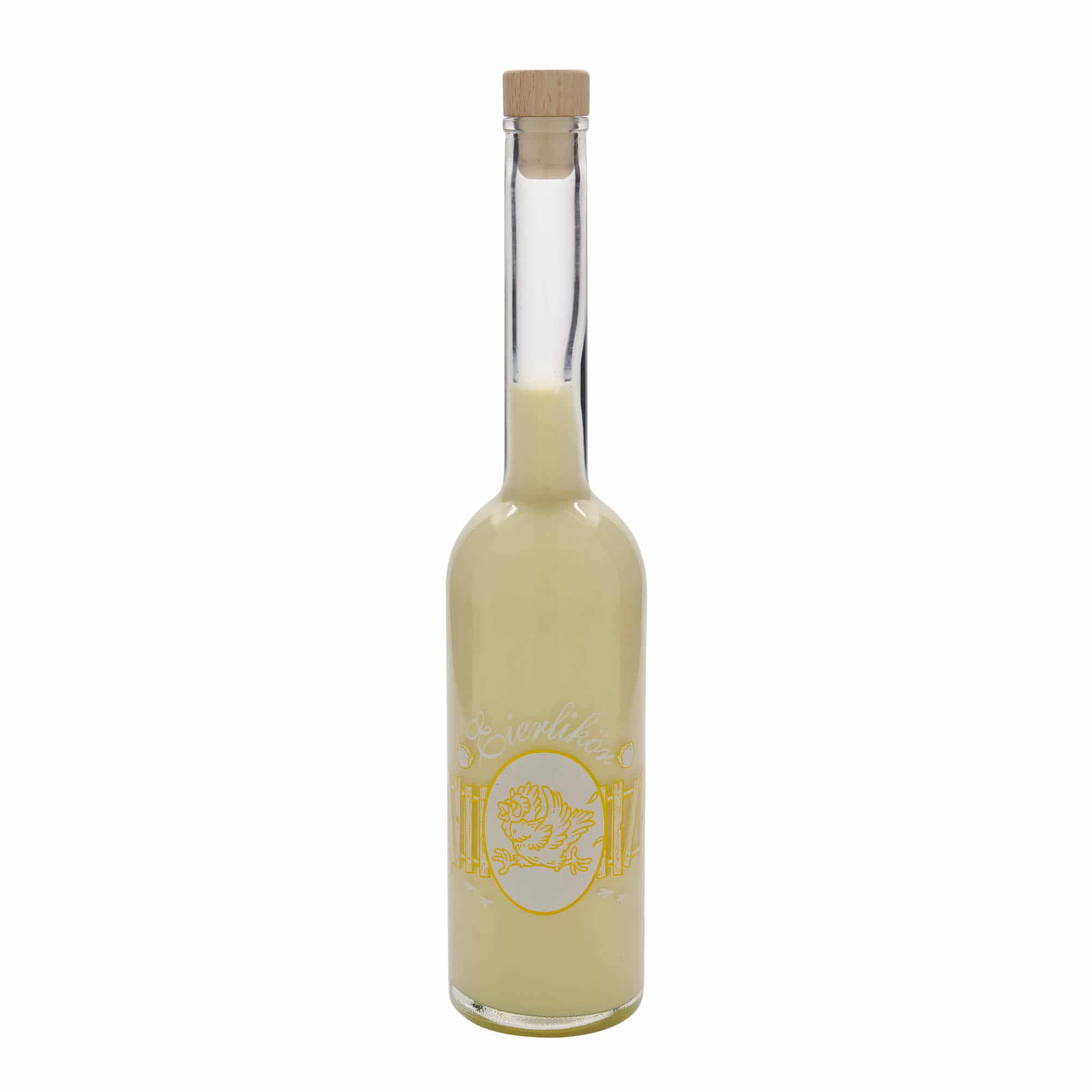 500 ml γυάλινο μπουκάλι 'Όπερα', σχέδιο: λικέρ αυγού, στόμιο: φελλός