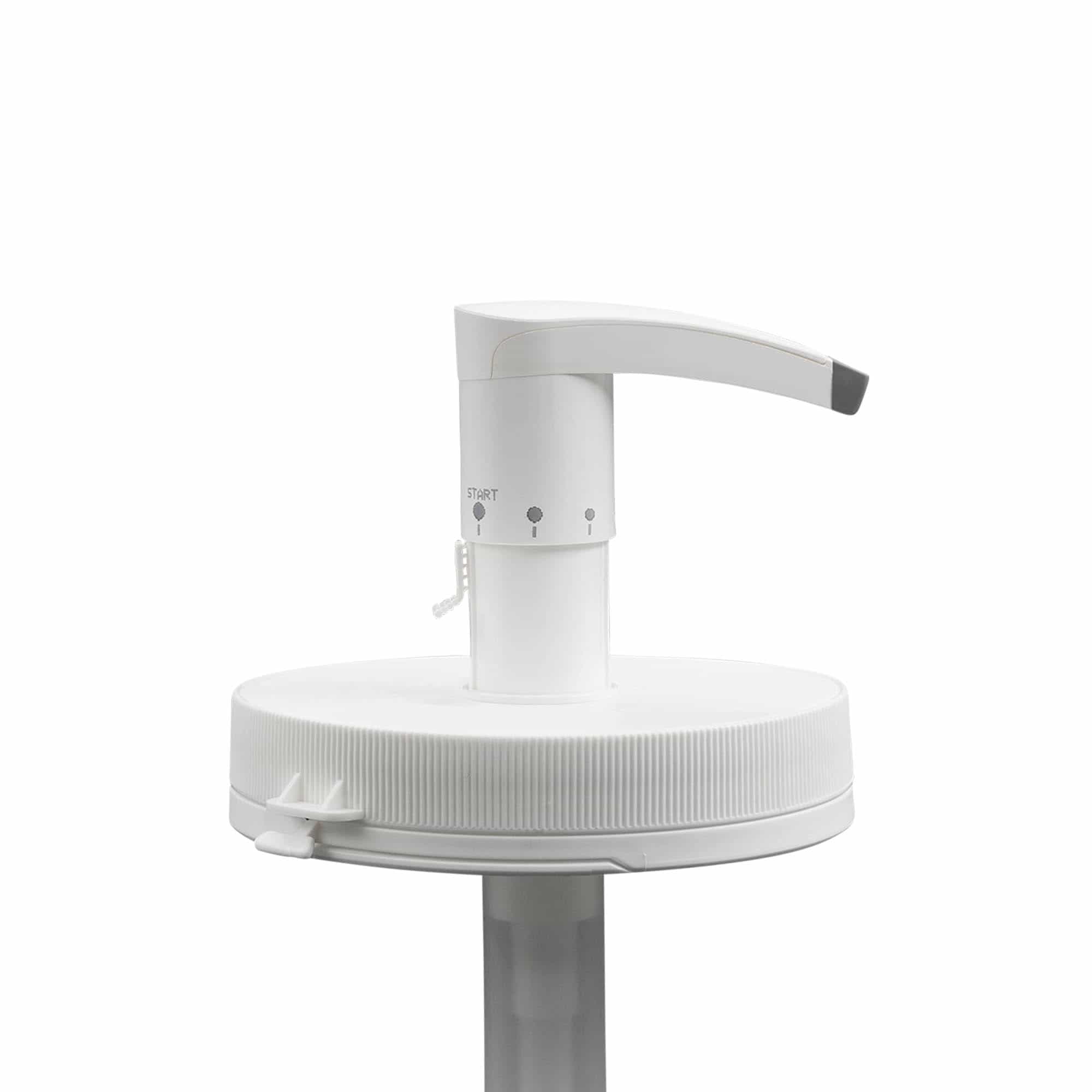 Αντλία για μπουκάλι 'Securibox' 1.240 ml, πλαστικό PE, λευκή, για στόμιο: βιδωτό πώμα