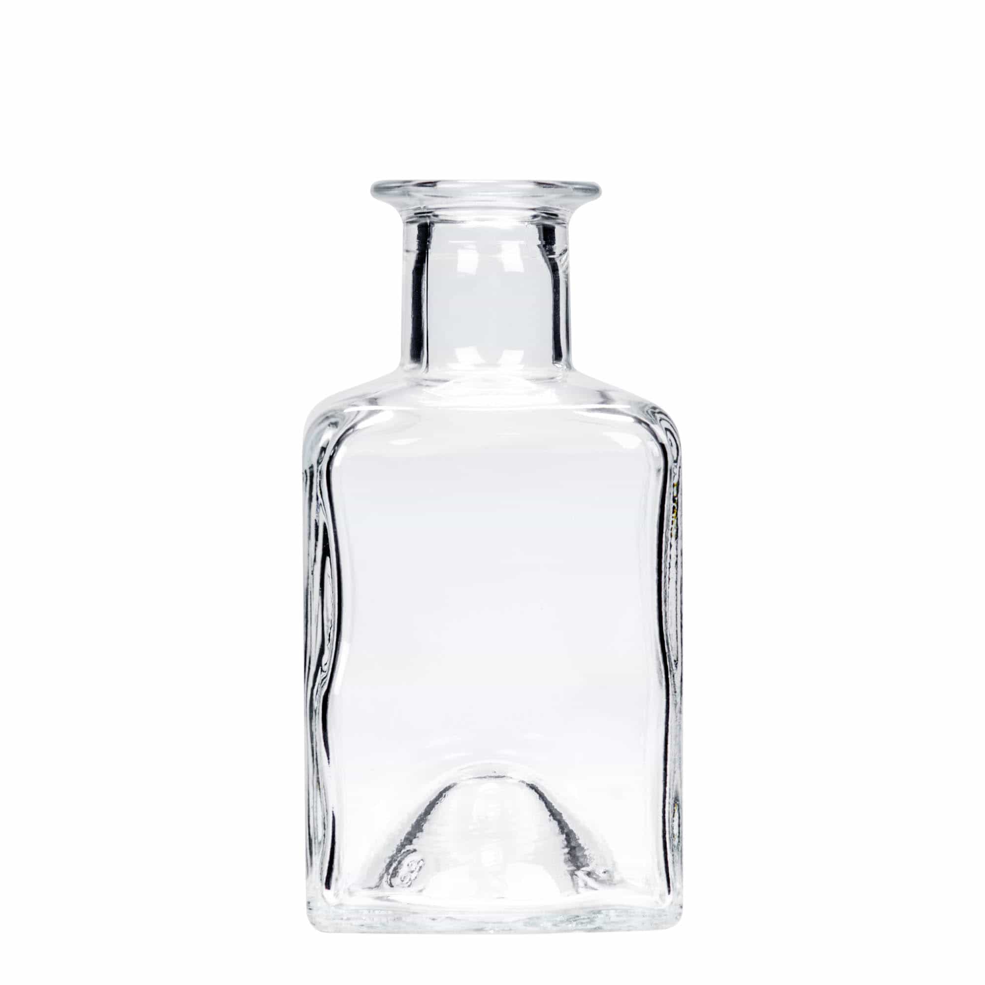 Γυάλινο μπουκάλι 'Kubica' 200 ml, τετράγωνο, στόμιο: φελλός