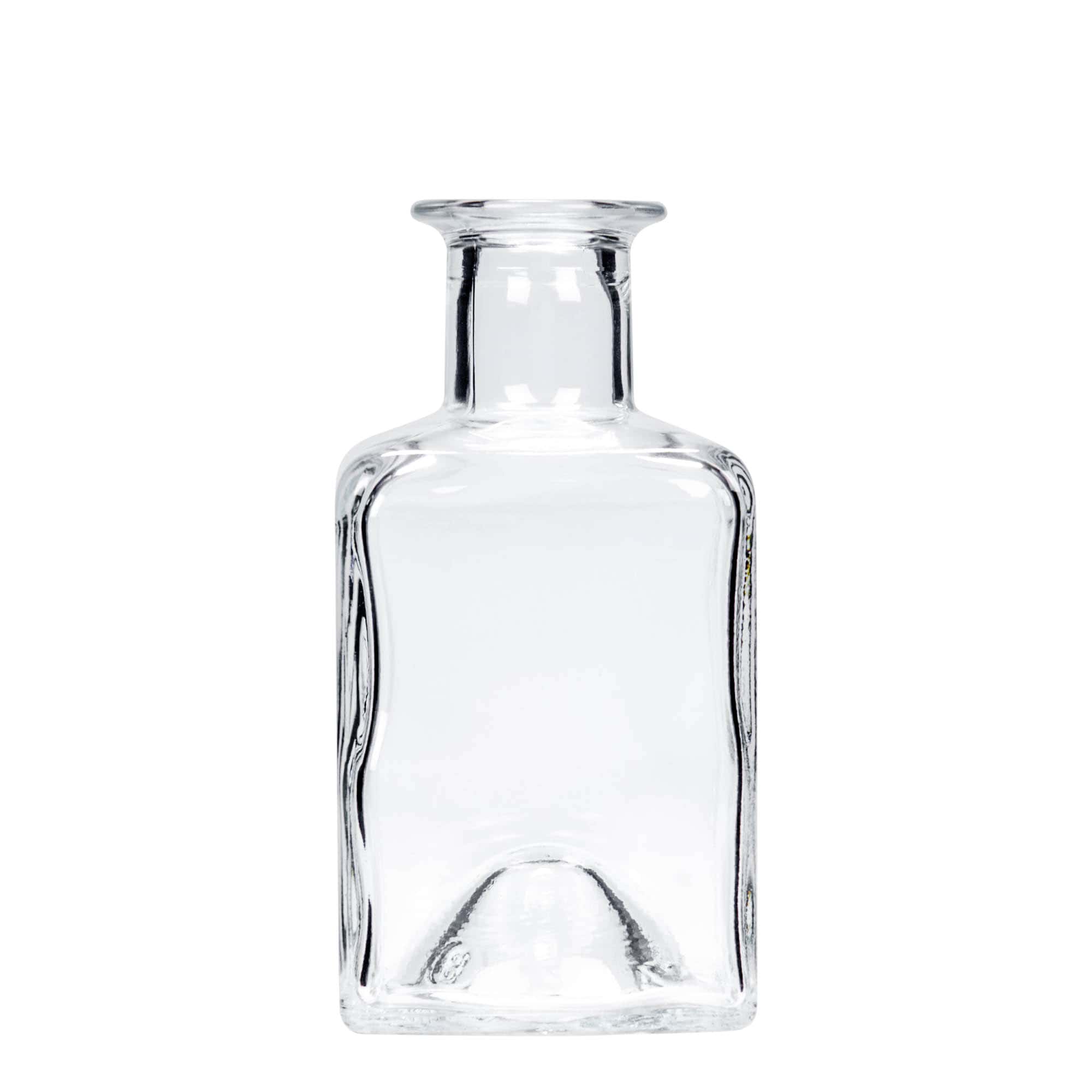 200 ml γυάλινο μπουκάλι 'Kubica', τετράγωνο, στόμιο: φελλός
