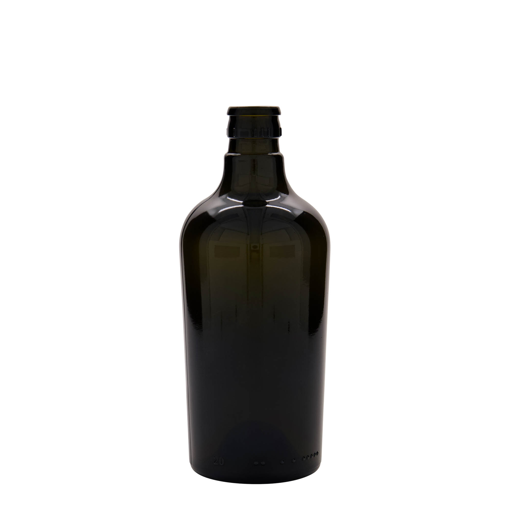 Μπουκάλι για ξίδι/λάδι 'Oleum' 500 ml, γυάλινο, πράσινο αντικέ, στόμιο: DOP