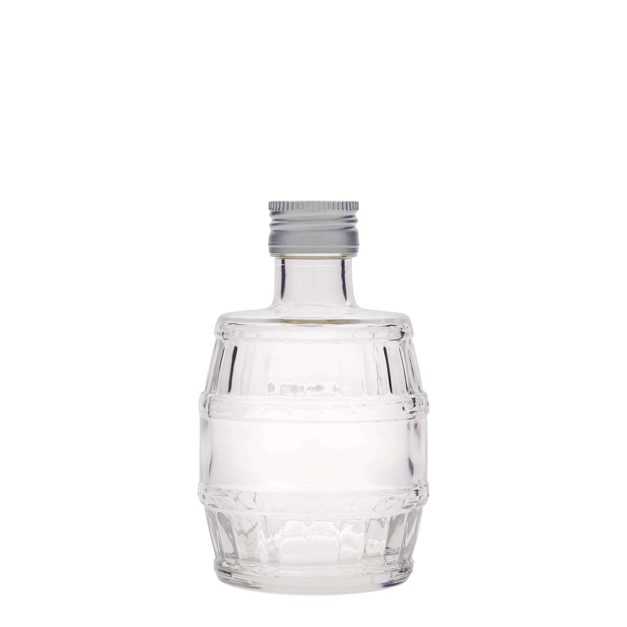 200 ml γυάλινο μπουκάλι 'βαρέλι', στόμιο: PP 28