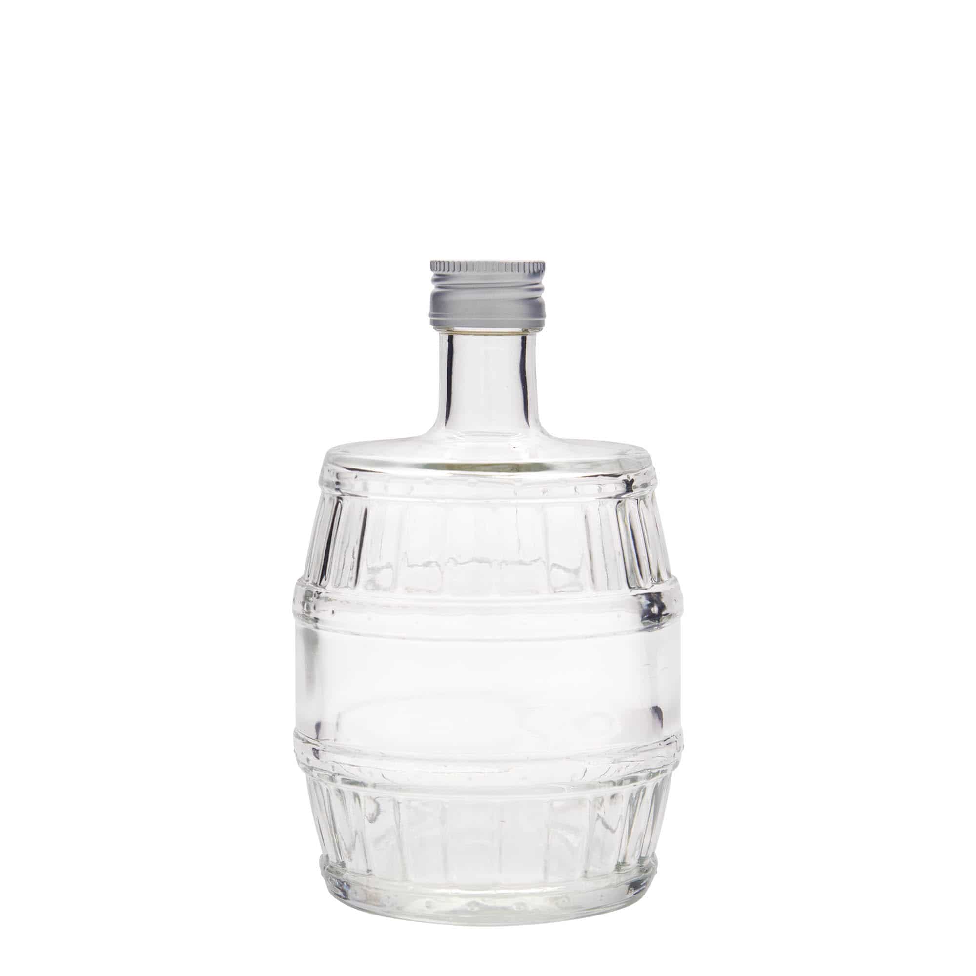 Γυάλινο μπουκάλι 'Βαρέλι' 500 ml, στόμιο: PP 28