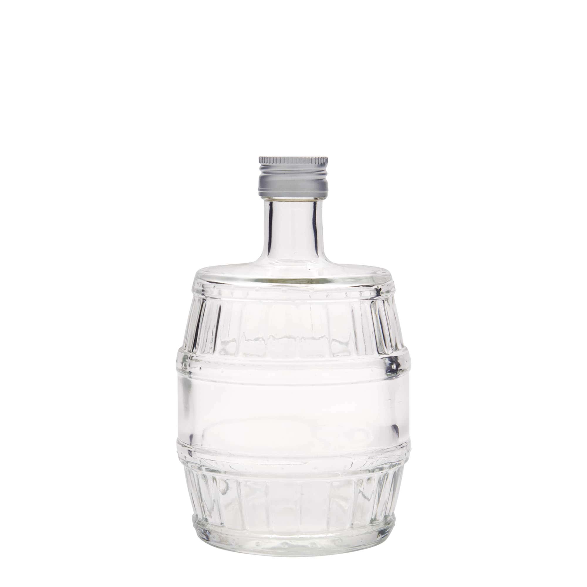 500 ml γυάλινο μπουκάλι 'βαρέλι', στόμιο: PP 28