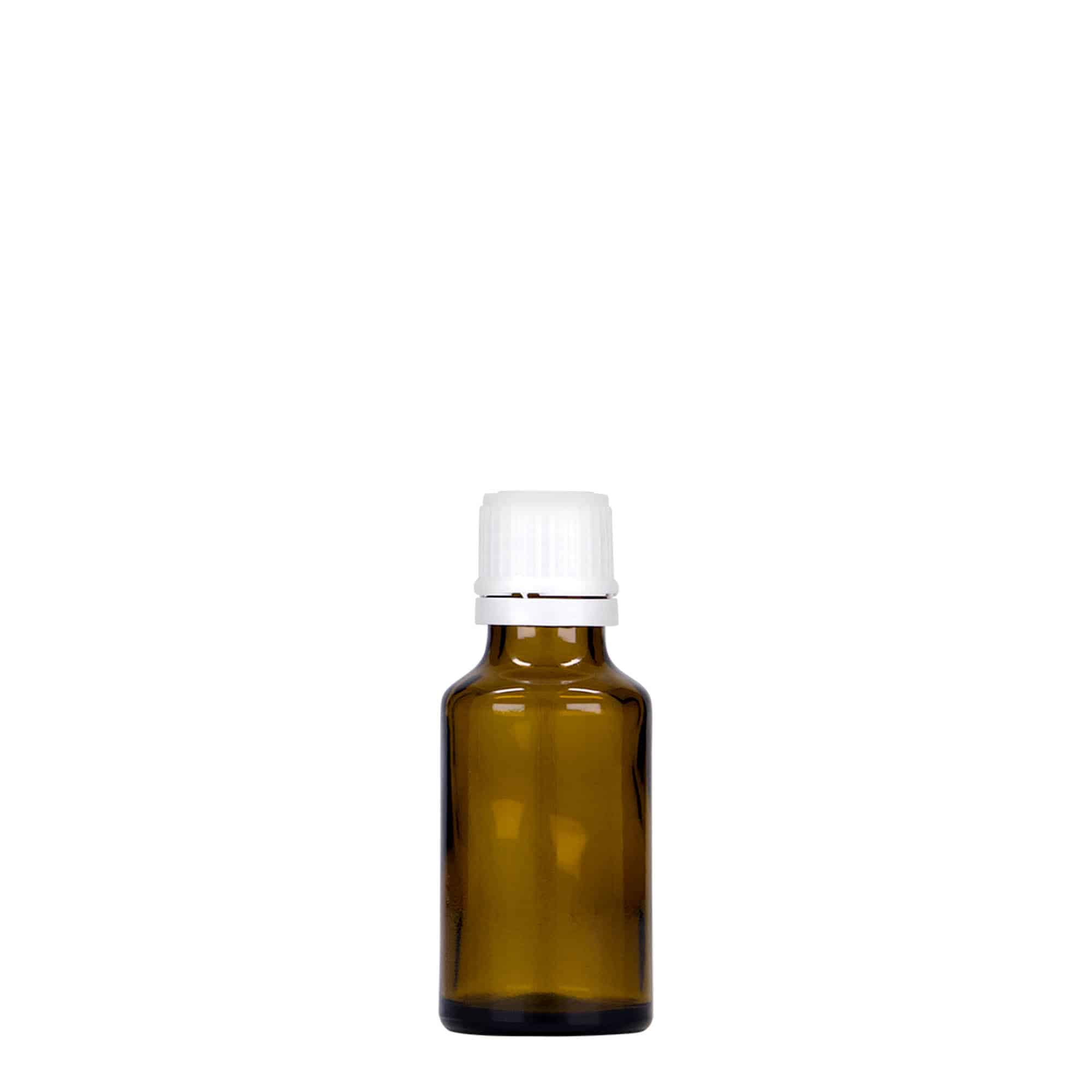 Μπουκάλι φαρμάκου 25 ml, γυάλινο, καφέ, στόμιο: DIN 18