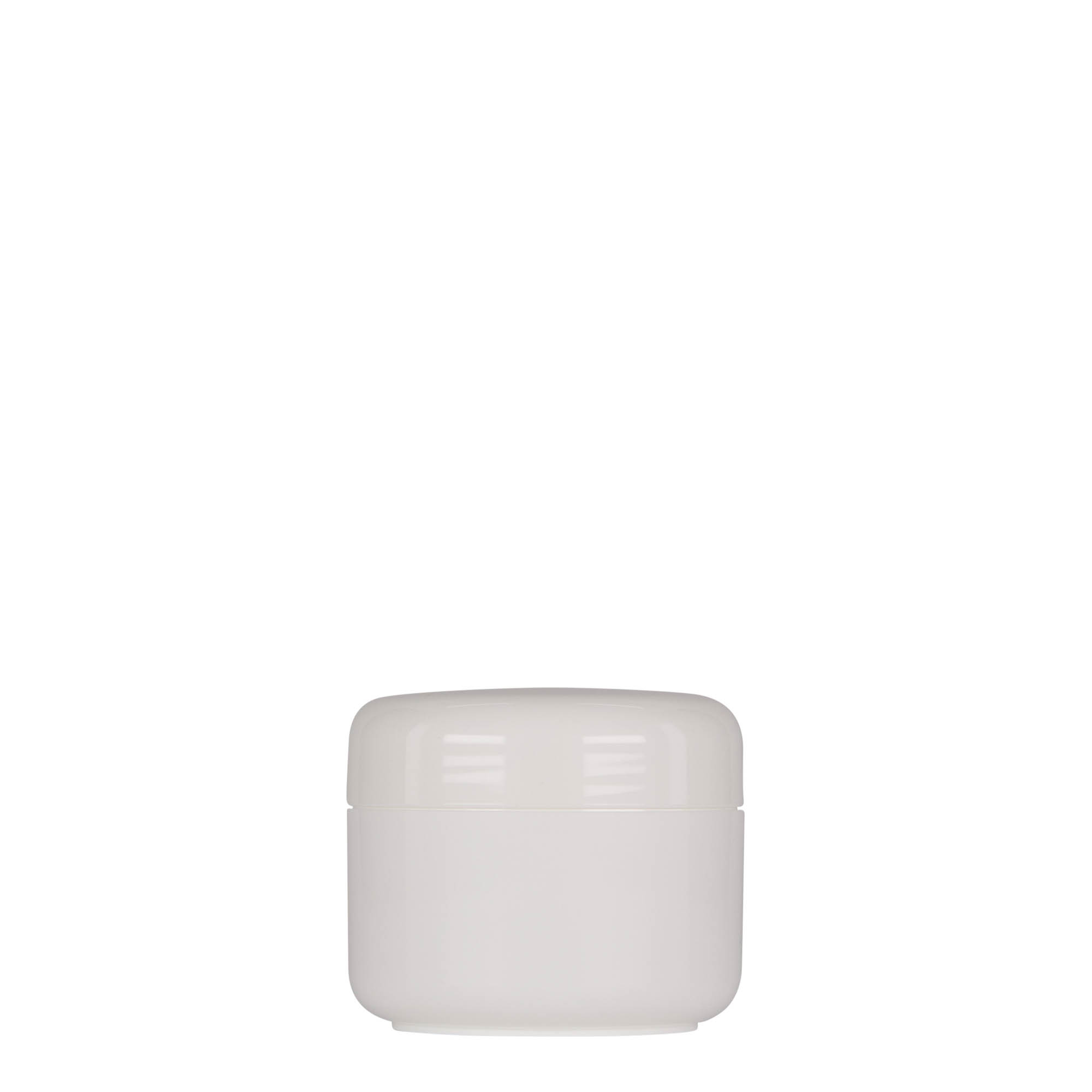 Πλαστικό βάζο 'Bianca' 50 ml, PP, λευκό, στόμιο: βιδωτό πώμα Πλαστικό βάζο 'Bianca' 50 ml, PP, λευκό, στόμιο: βιδωτό πώμα
