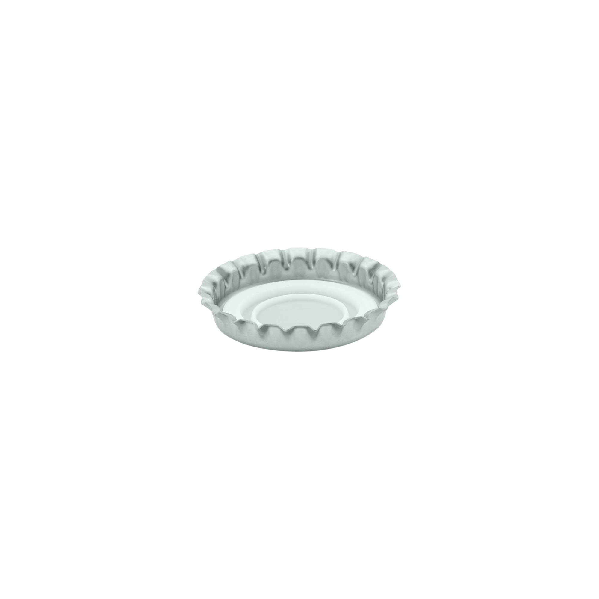 Μεταλλική τάπα 29 mm, μεταλλική, ασημί