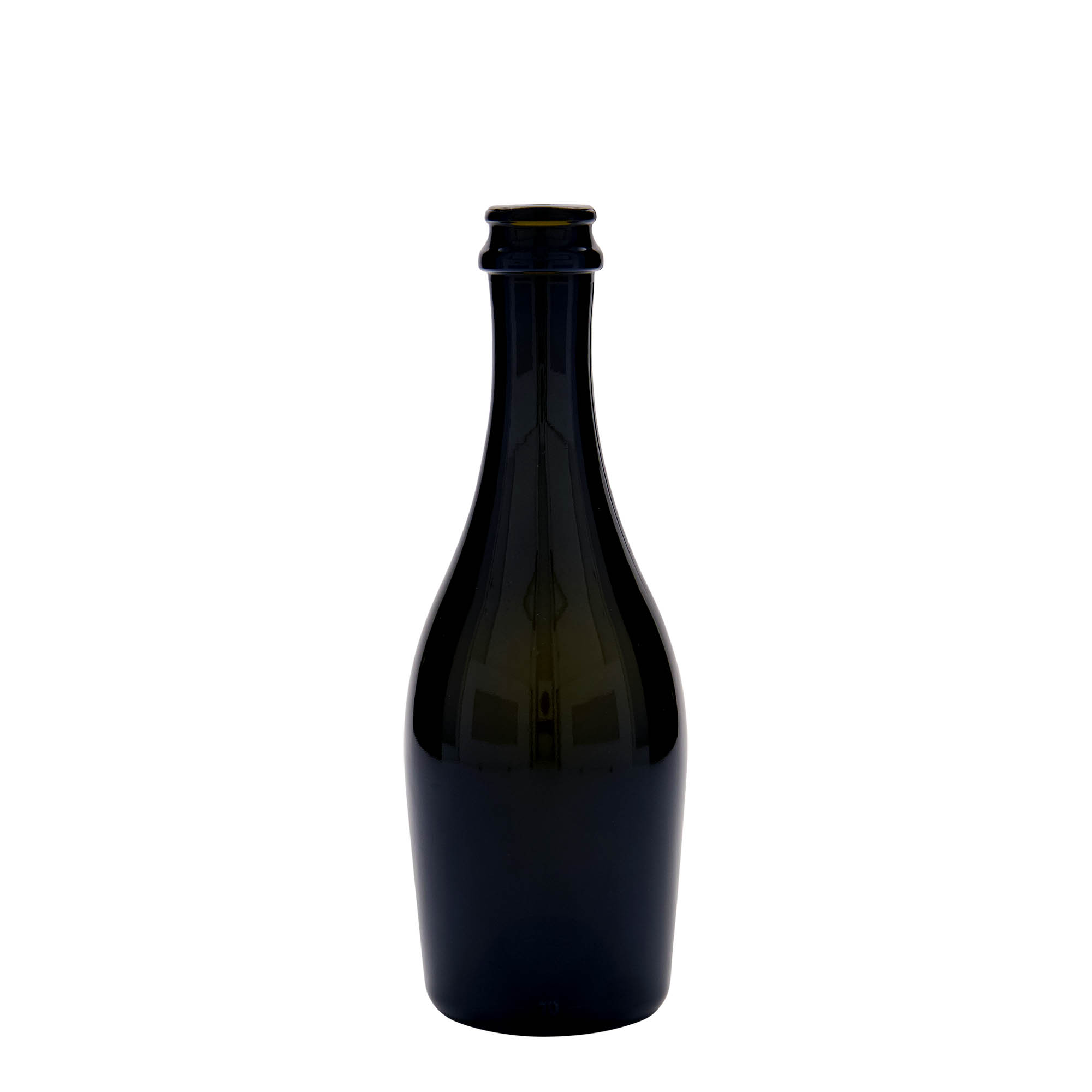 330 ml φιάλη σαμπάνιας 'Carmen', γυαλί, παλαιωμένο πράσινο, στόμιο: καπάκι κορώνας