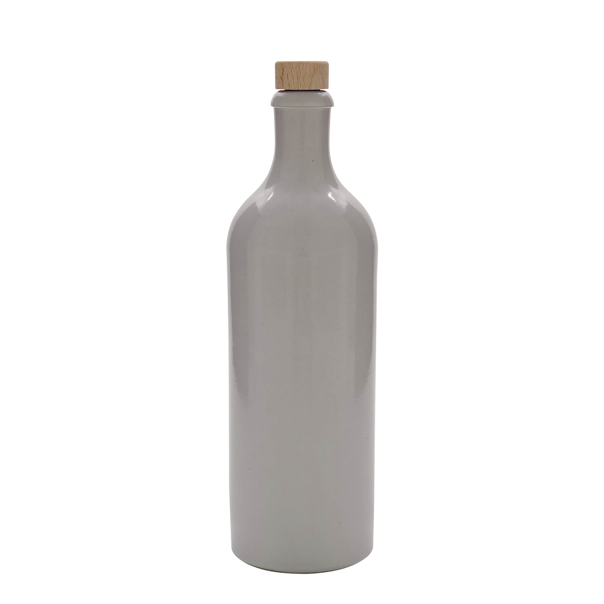 Κεραμικό μπουκάλι 700 ml, κεραμικό, λευκό, στόμιο: φελλός