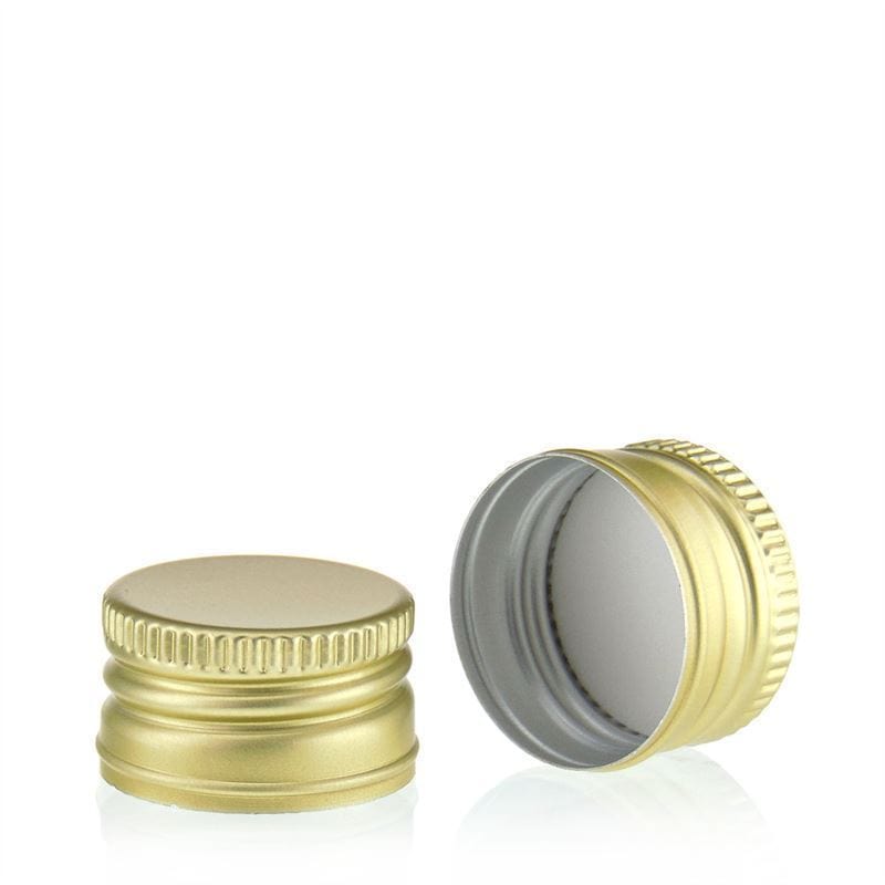 Βιδωτό πώμα, μεταλλικό, χρυσό, για στόμιο: PP 28 Βιδωτό πώμα, μεταλλικό, χρυσό, για στόμιο: PP 28