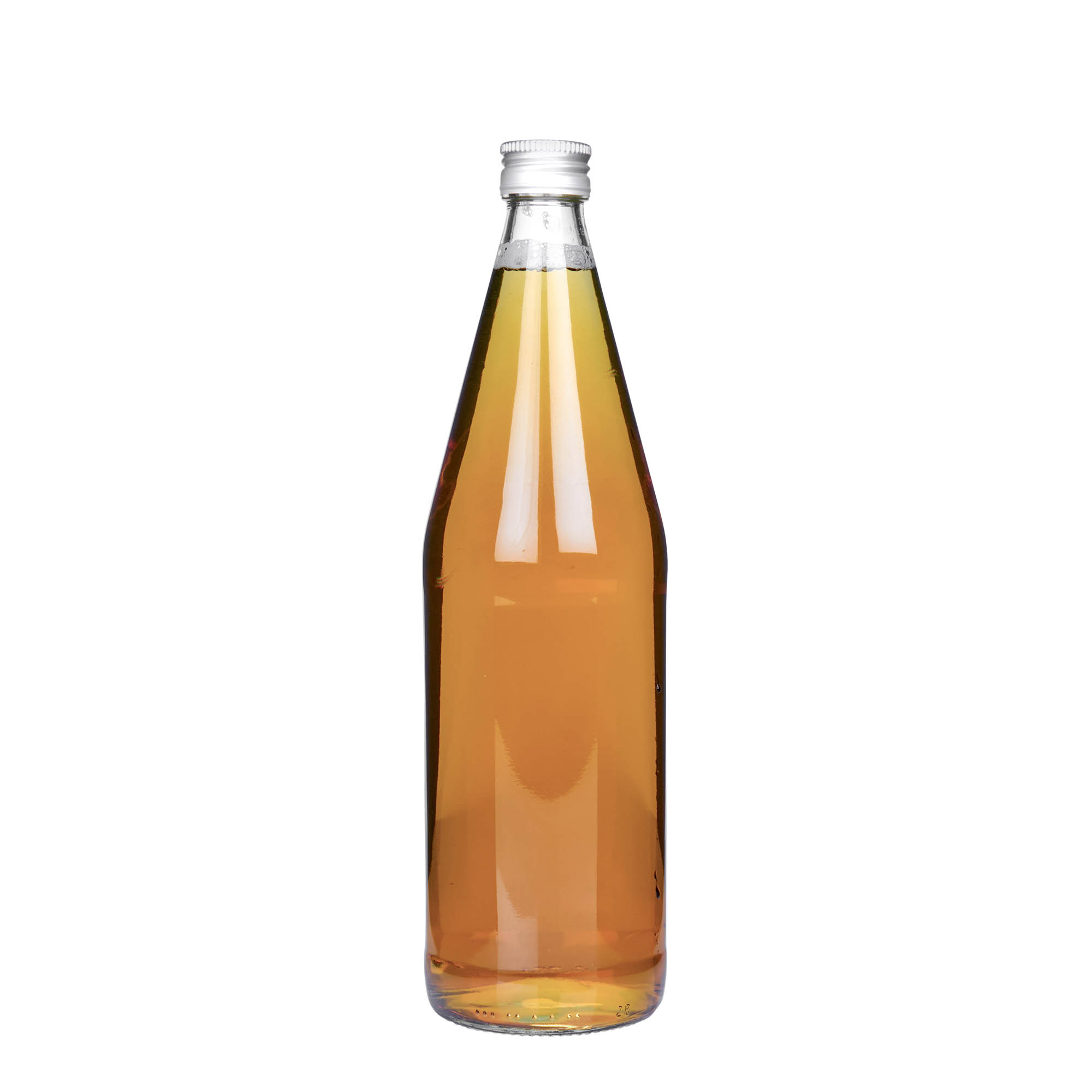 Κυλινδρικό μπουκάλι γενικής χρήσης 750 ml, γυάλινο, στόμιο: PP 28