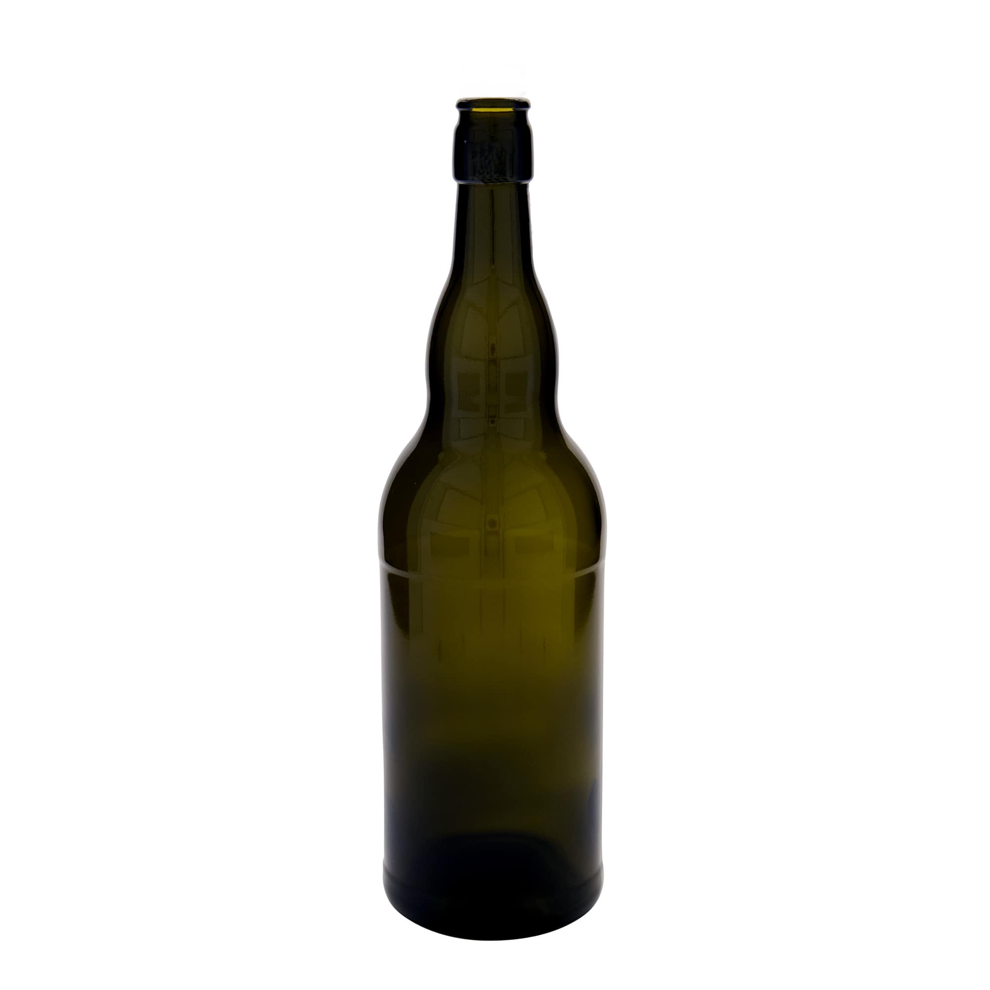 Μπουκάλι βελγικής μπύρας 1.000 ml, γυάλινο, πράσινο αντικέ, στόμιο: μηχανικό πώμα