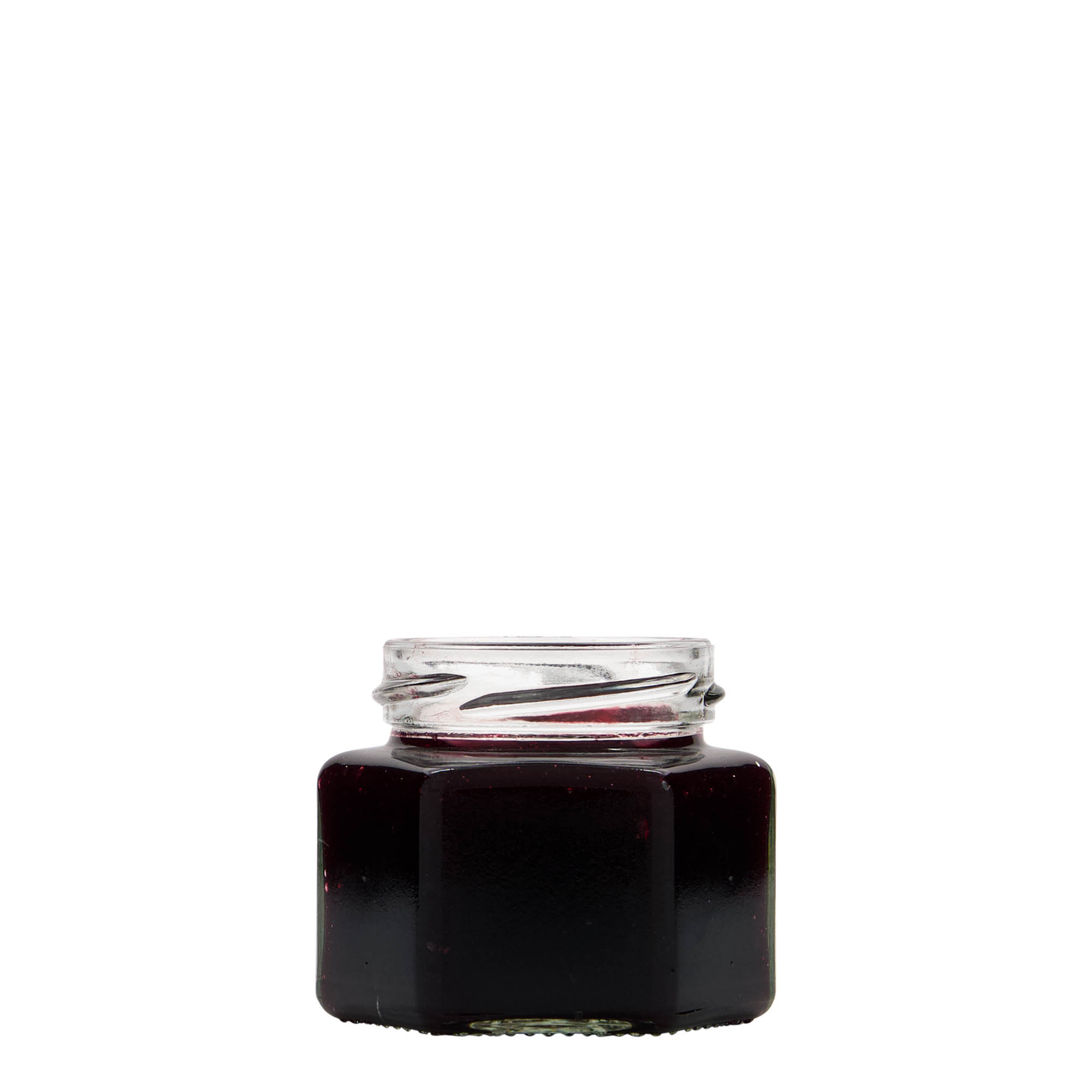 Εξάγωνο βάζο 106 ml, στόμιο: twist-off (TO 53) Εξάγωνο βάζο 106 ml, στόμιο: twist-off (TO 53)