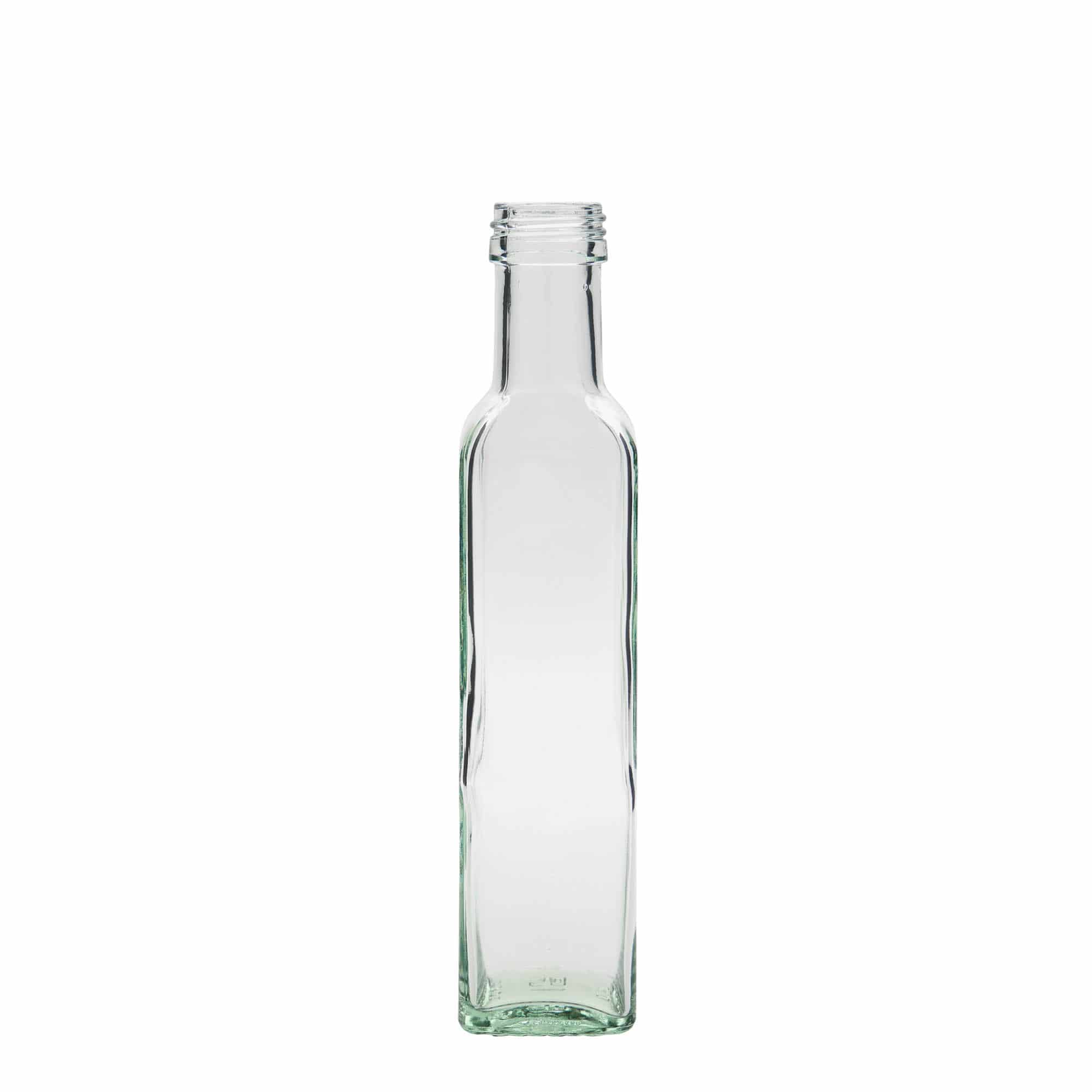 Γυάλινο μπουκάλι 'Marasca' 250 ml, τετράγωνο, στόμιο: PP 31,5