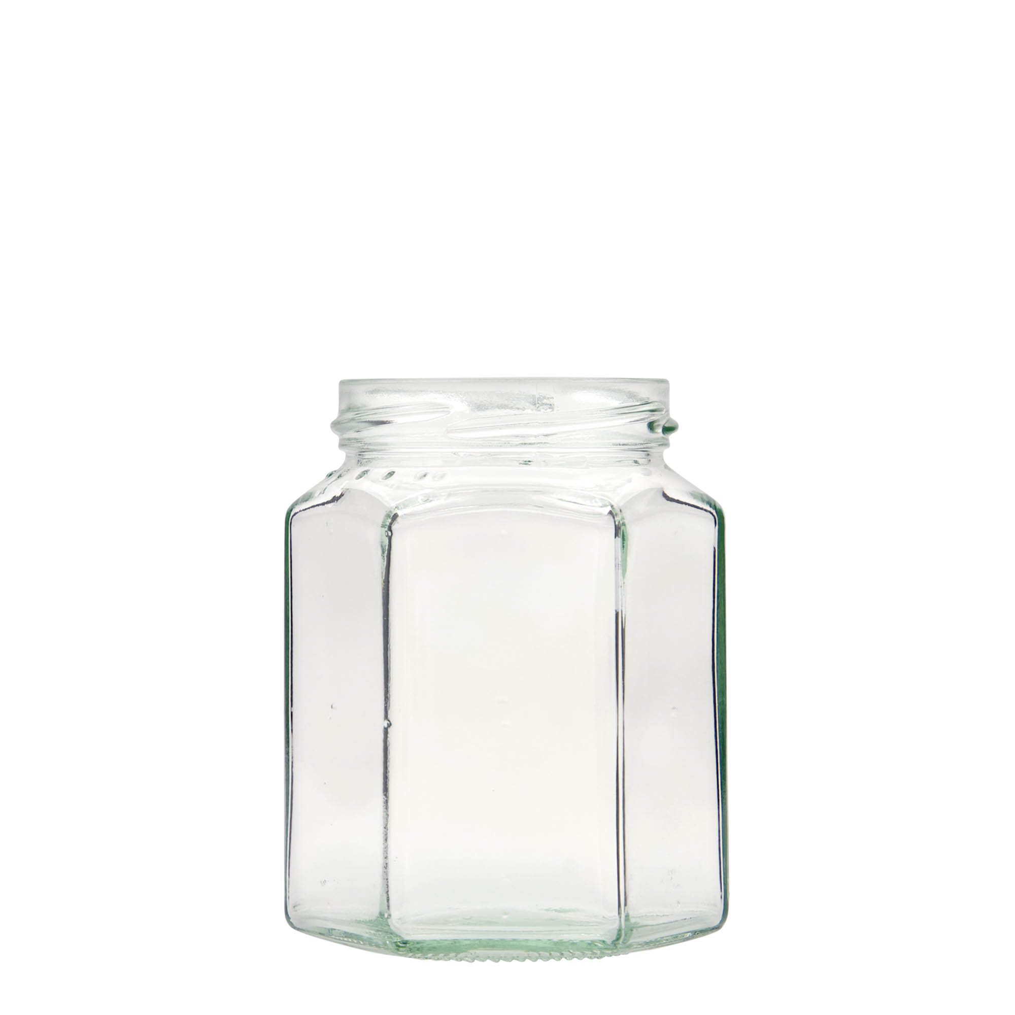 Εξάγωνο βάζο 295 ml, στόμιο: twist-off (TO 63) Εξάγωνο βάζο 295 ml, στόμιο: twist-off (TO 63)