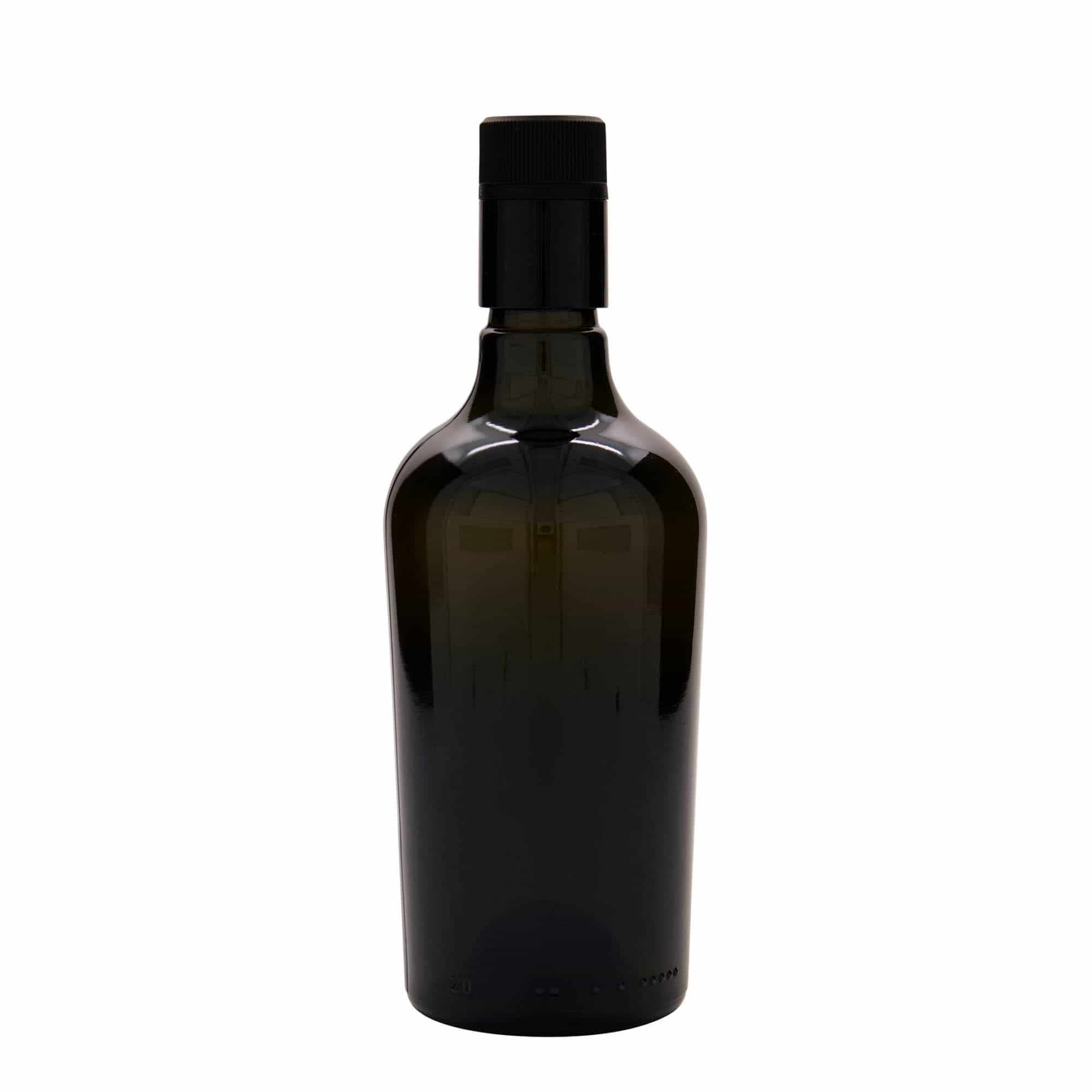 Μπουκάλι για ξίδι/λάδι 'Oleum' 500 ml, γυάλινο, πράσινο αντικέ, στόμιο: DOP