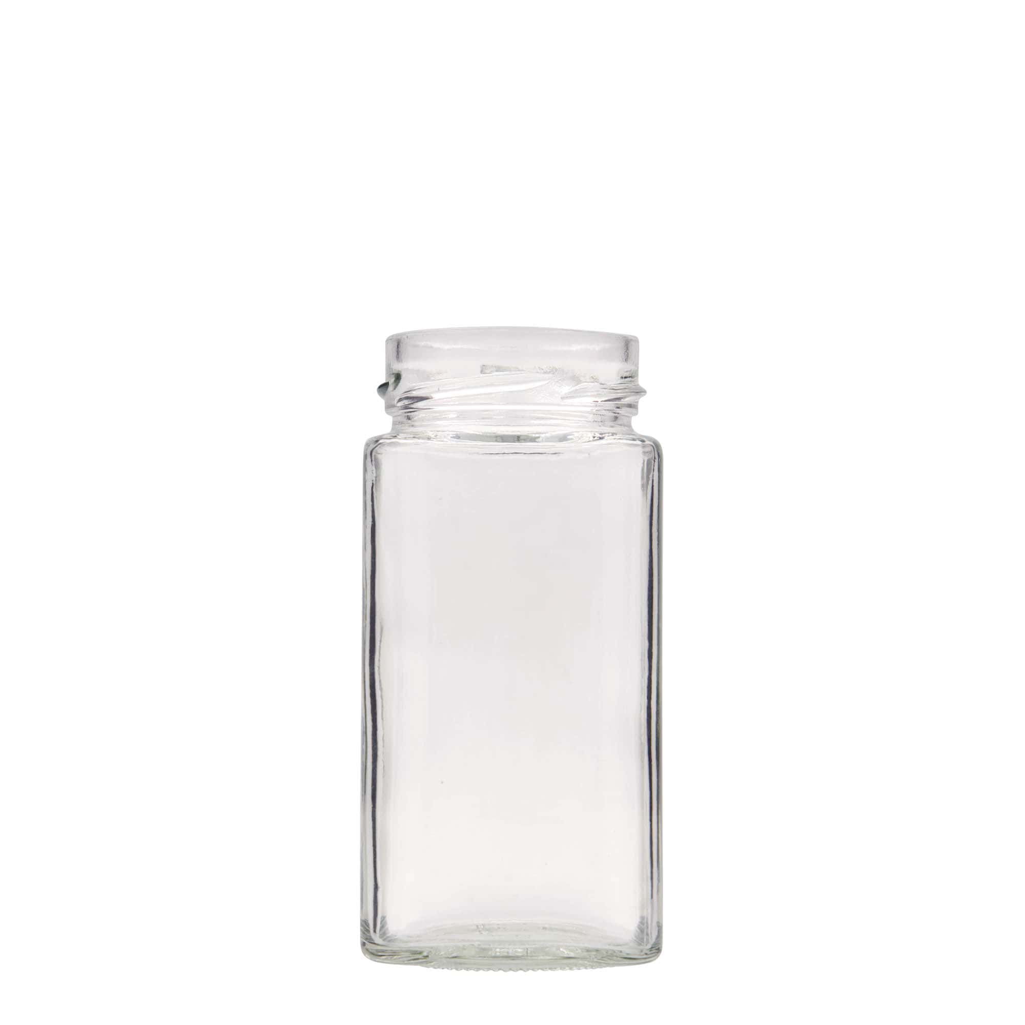 Τετράγωνο βάζο 'Funny' 314 ml, στόμιο: deep twist-off (DTO 58)