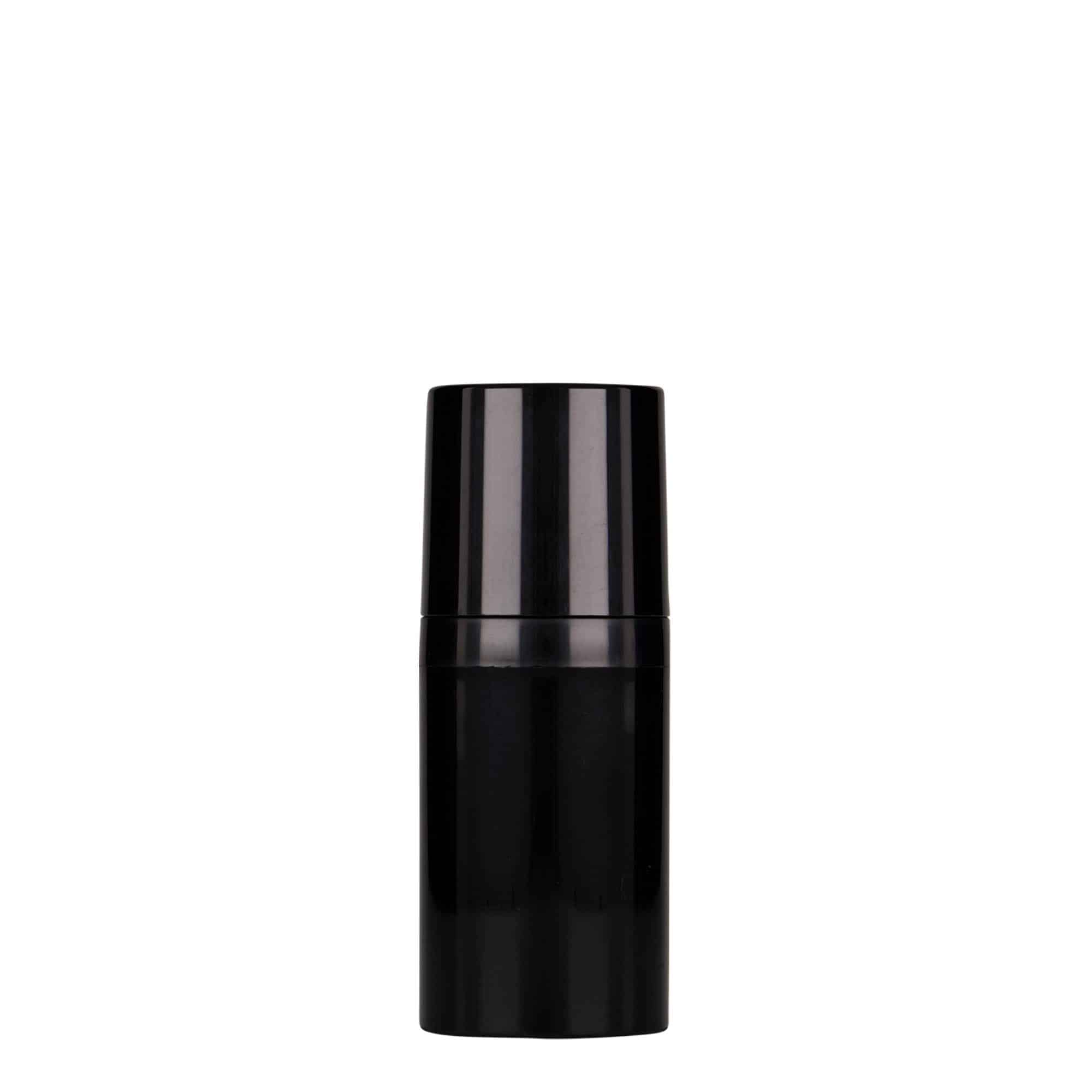 Airless Dispenser 'Mezzo' 30 ml, πλαστικό PP, μαύρο