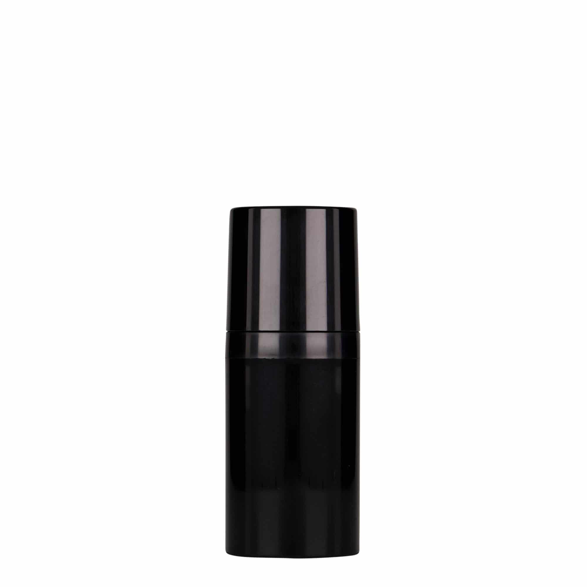 Airless Dispenser 'Mezzo' 30 ml, πλαστικό PP, μαύρο
