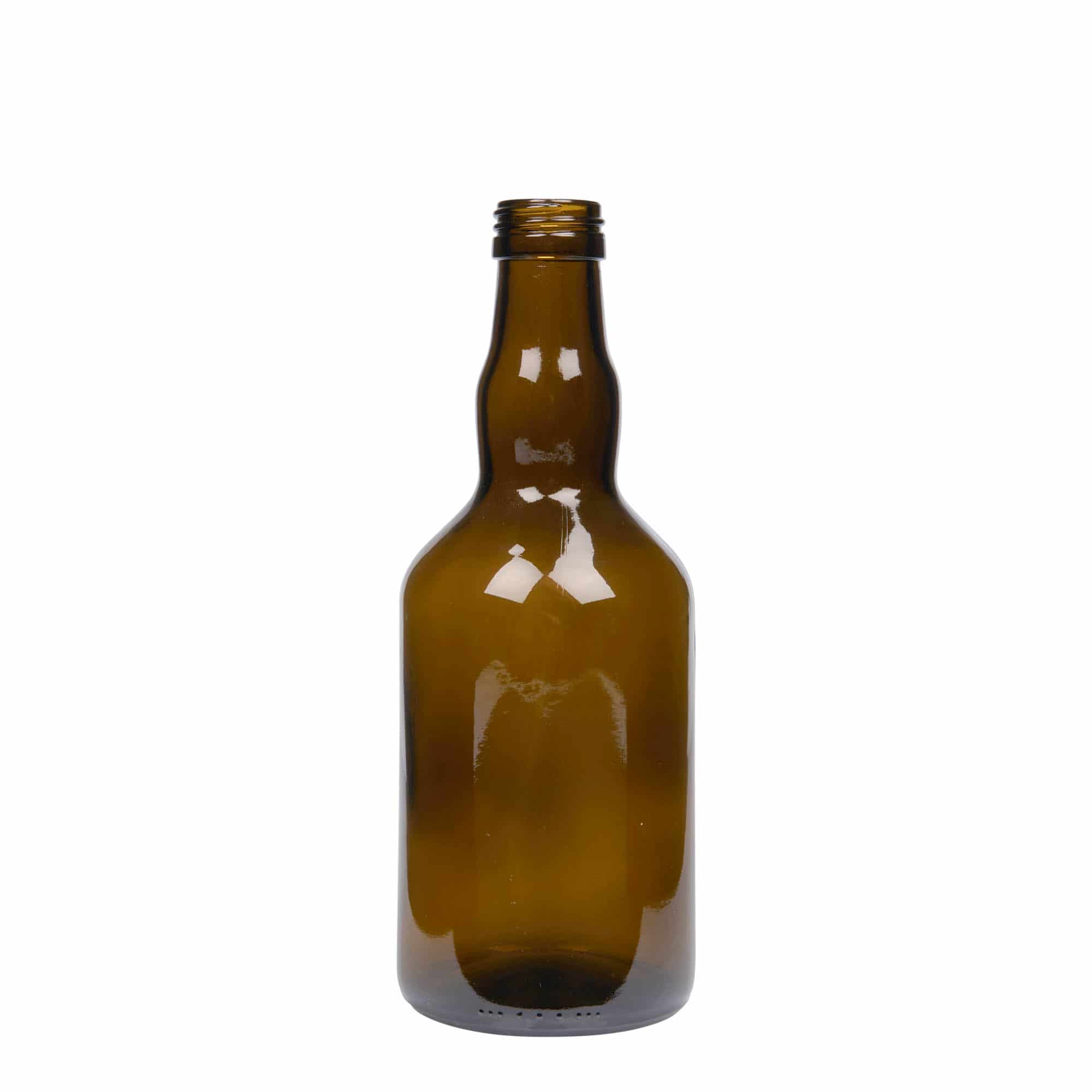 Γυάλινο μπουκάλι 'Olona' 500 ml, πράσινο αντικέ, στόμιο: PP 31,5