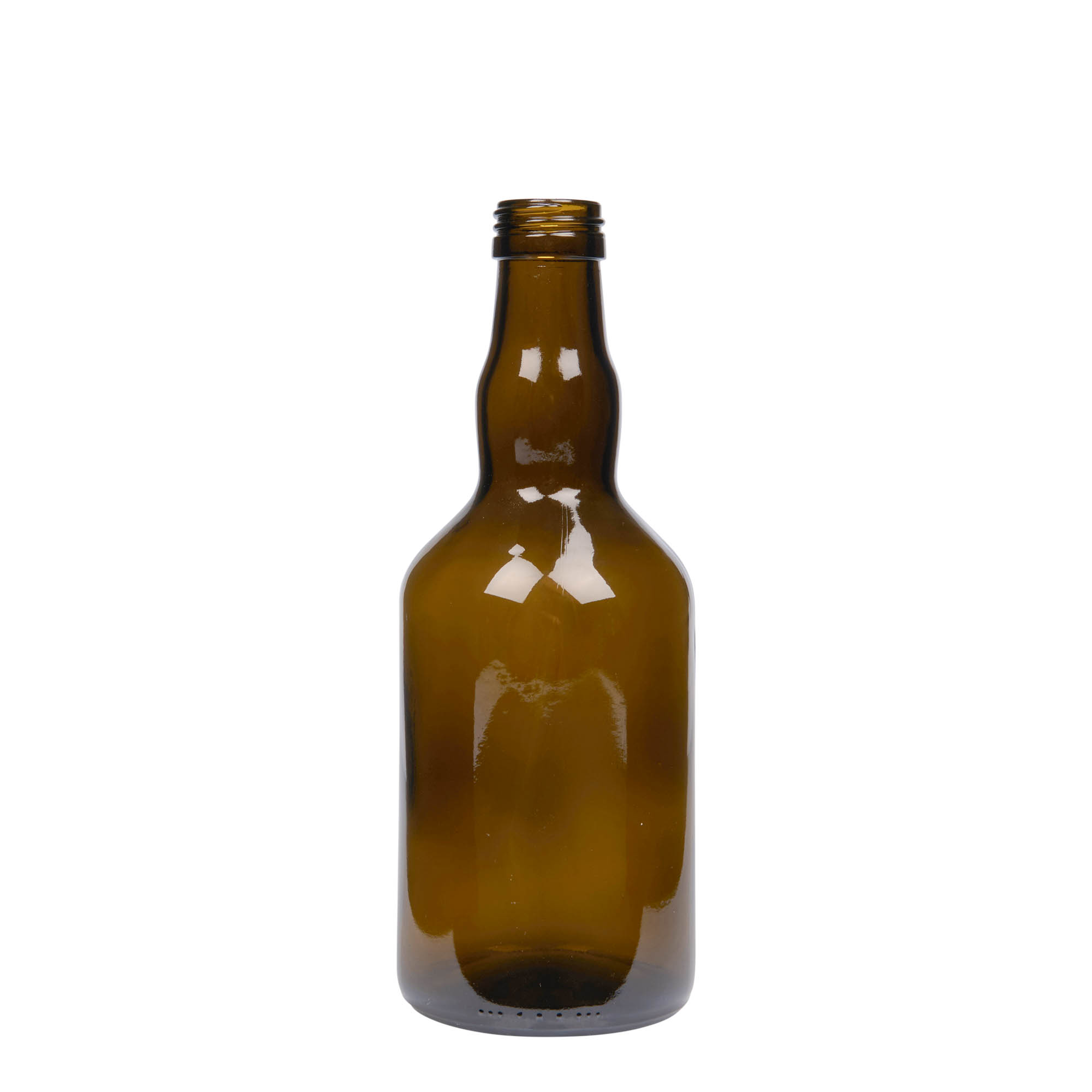 Γυάλινο μπουκάλι 'Olona' 500 ml, πράσινο αντικέ, στόμιο: PP 31,5