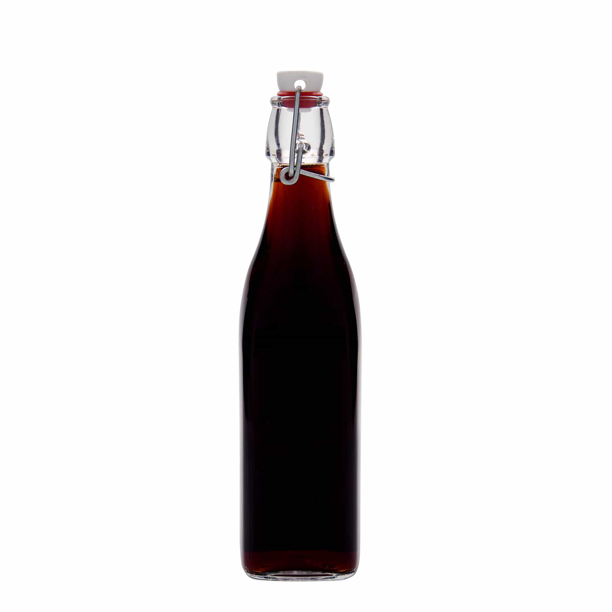 Γυάλινο μπουκάλι 'Swing' 500 ml, τετράγωνο, στόμιο: μηχανικό πώμα