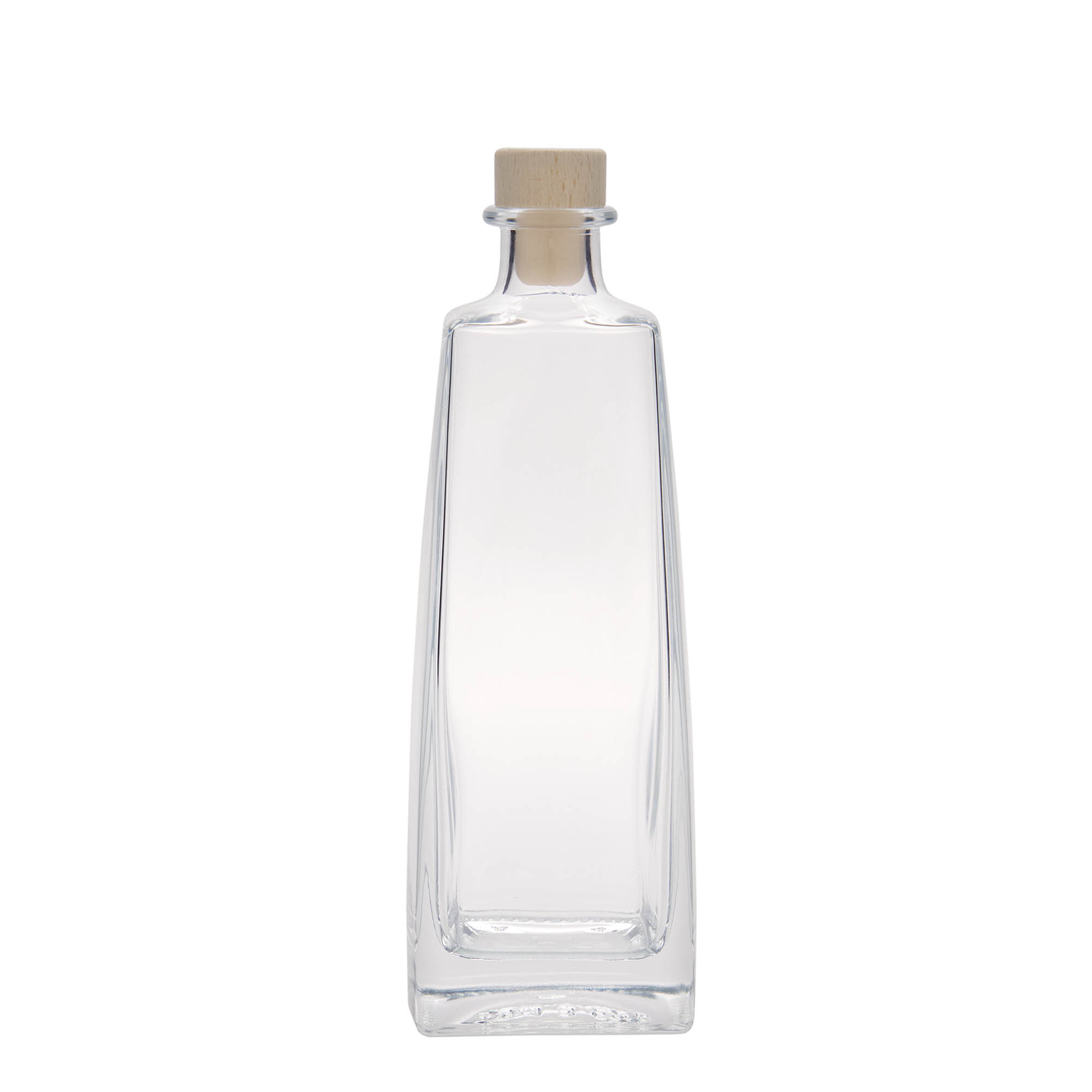 Γυάλινο μπουκάλι 'Timmy' 500 ml, ορθογώνιο, στόμιο: φελλός