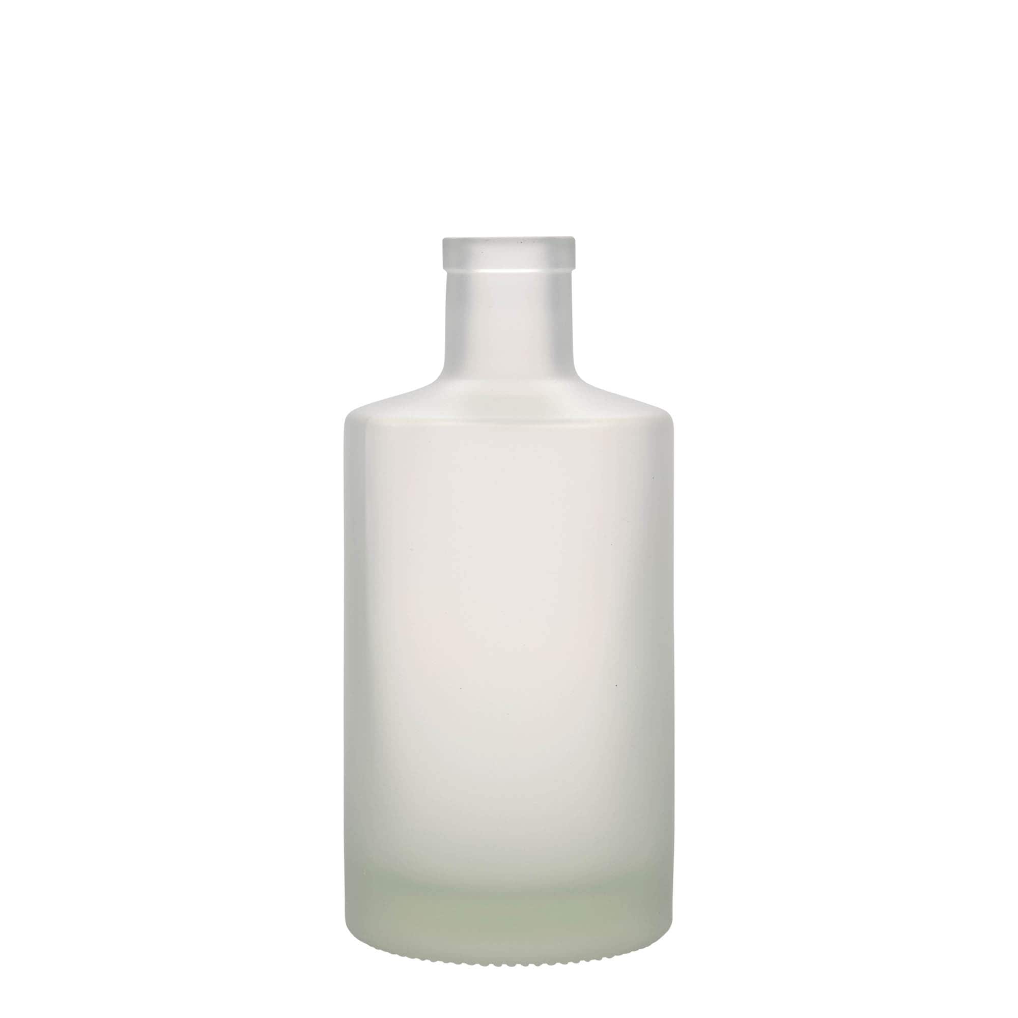 Γυάλινο μπουκάλι 'Caroline' 500 ml, εφέ του πάγου, στόμιο: φελλός