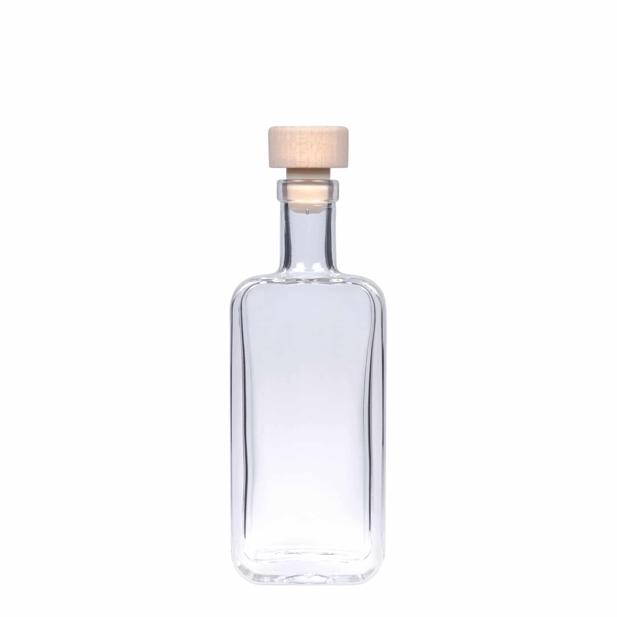 Γυάλινο μπουκάλι 'Nice' 100 ml, ορθογώνιο, στόμιο: φελλός