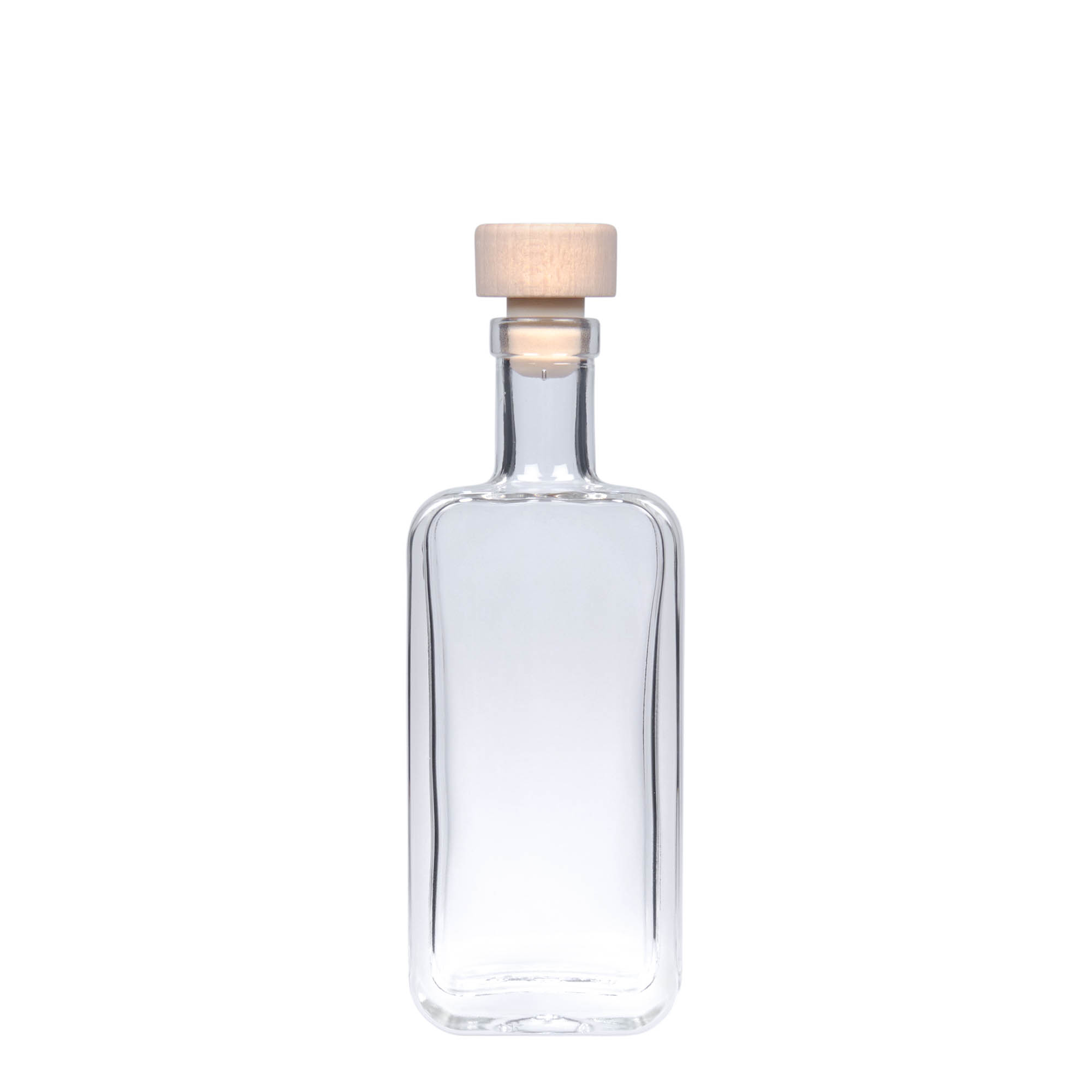 Γυάλινο μπουκάλι 'Nice' 100 ml, ορθογώνιο, στόμιο: φελλός