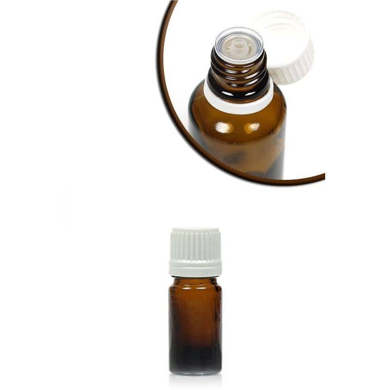 Μπουκάλι φαρμάκου 5 ml, γυάλινο, καφέ, στόμιο: DIN 18