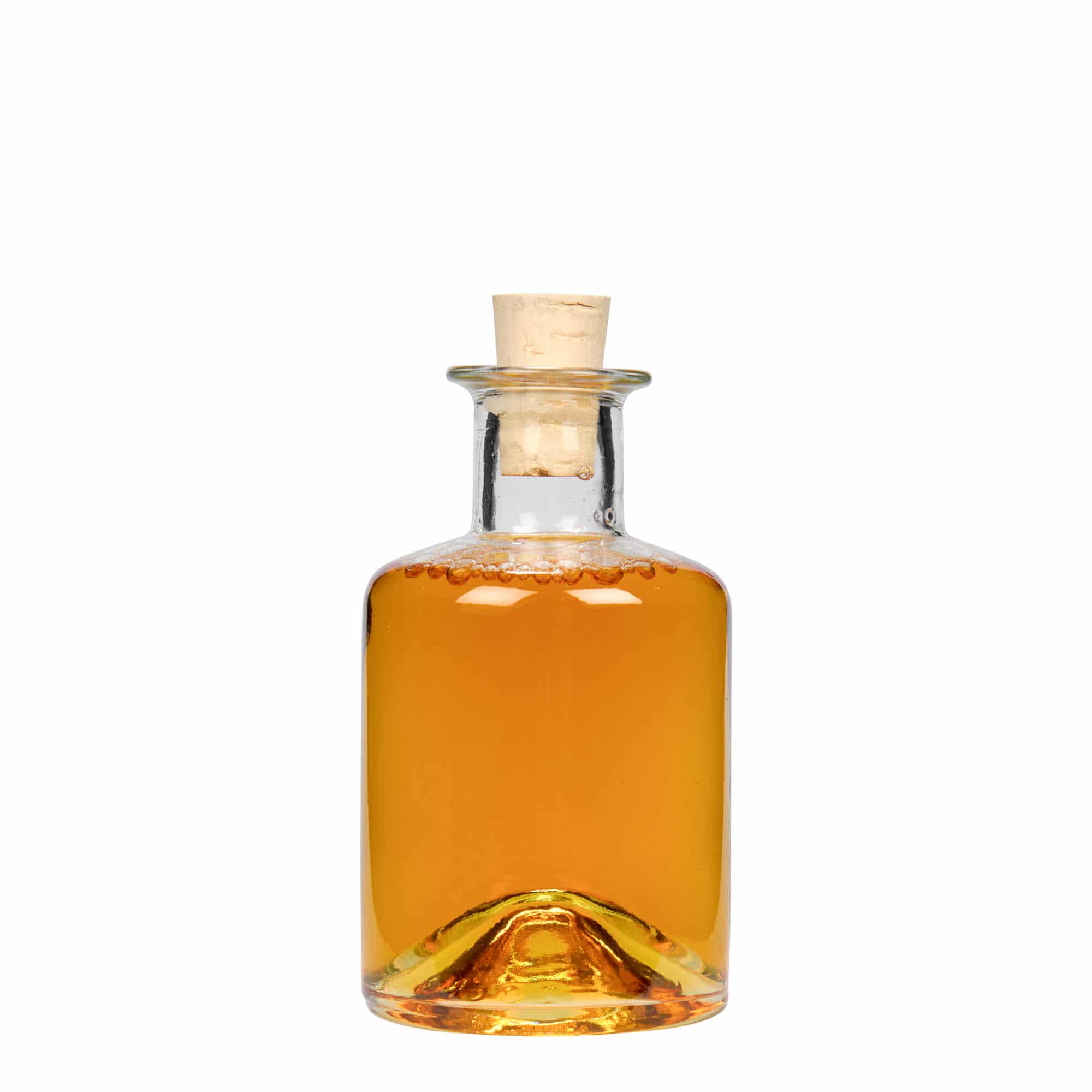 Γυάλινο μπουκάλι φαρμακείου 200 ml, στόμιο: φελλός