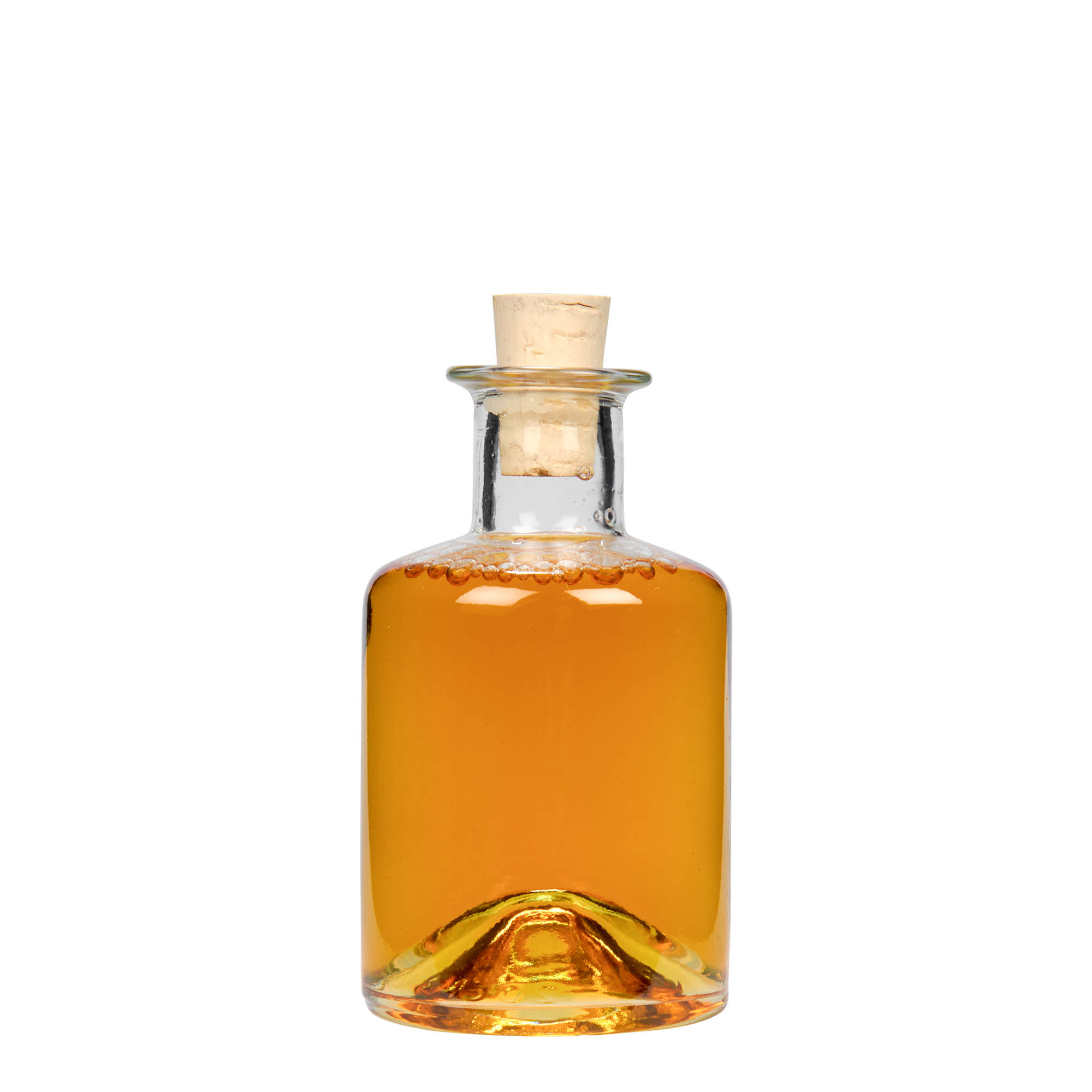 Γυάλινο μπουκάλι φαρμακείου 200 ml, στόμιο: φελλός