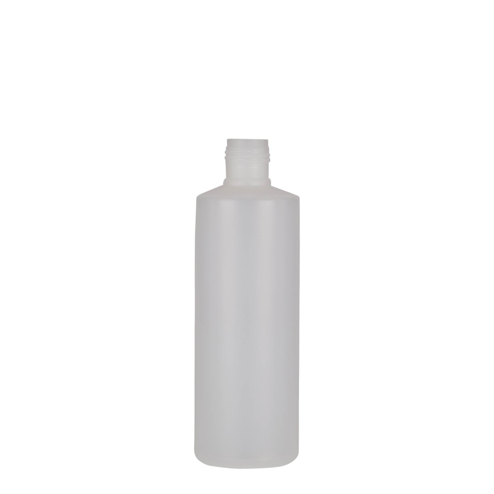 Στρογγυλό μπουκάλι 200 ml, πλαστικό PE, φυσικό χρώμα, στόμιο: βιδωτό πώμα