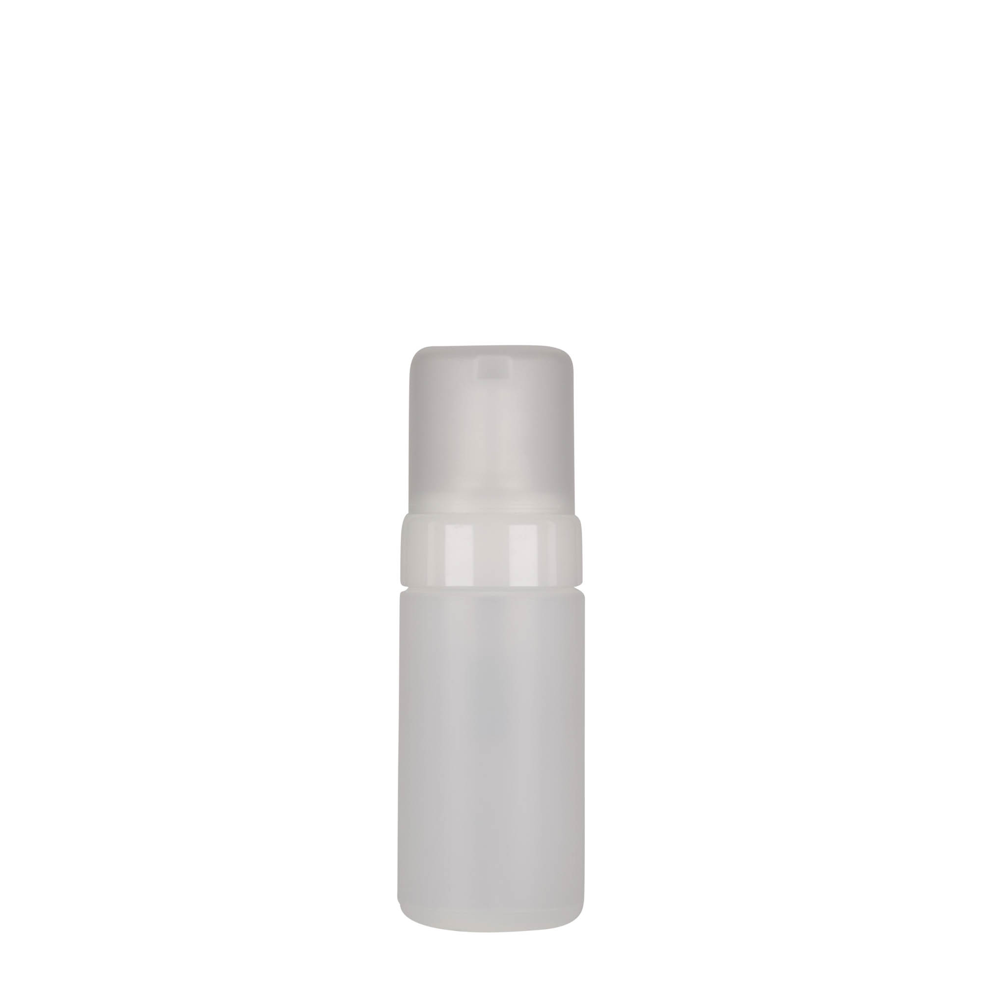 Μπουκάλι με στόμιο ροής 'Foamer' 100 ml, πλαστικό PE, φυσικό χρώμα, στόμιο: βιδωτό πώμα