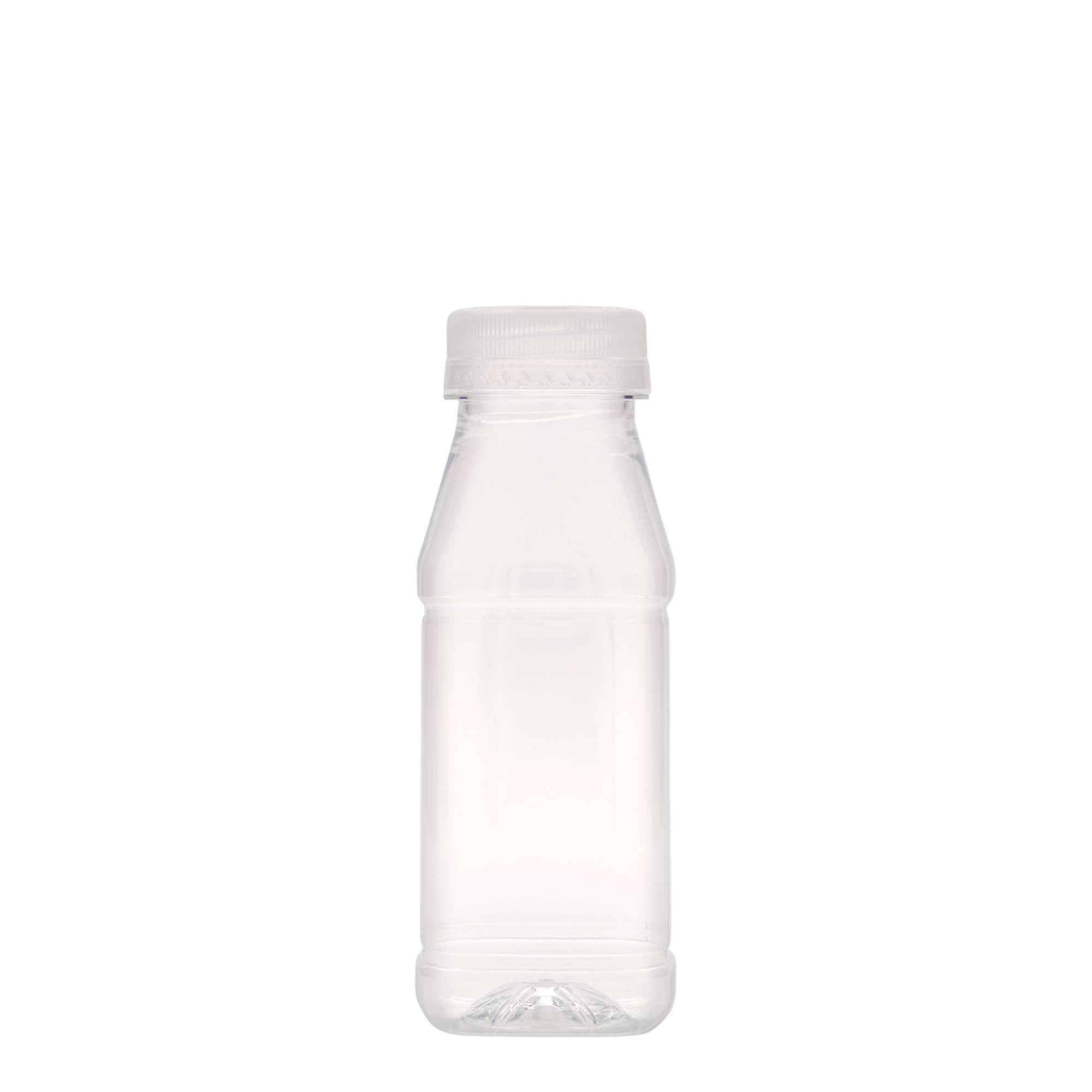 Μπουκάλι PET 'Milk and Juice Carré' 250 ml, τετράγωνο, πλαστικό, στόμιο: 38 mm