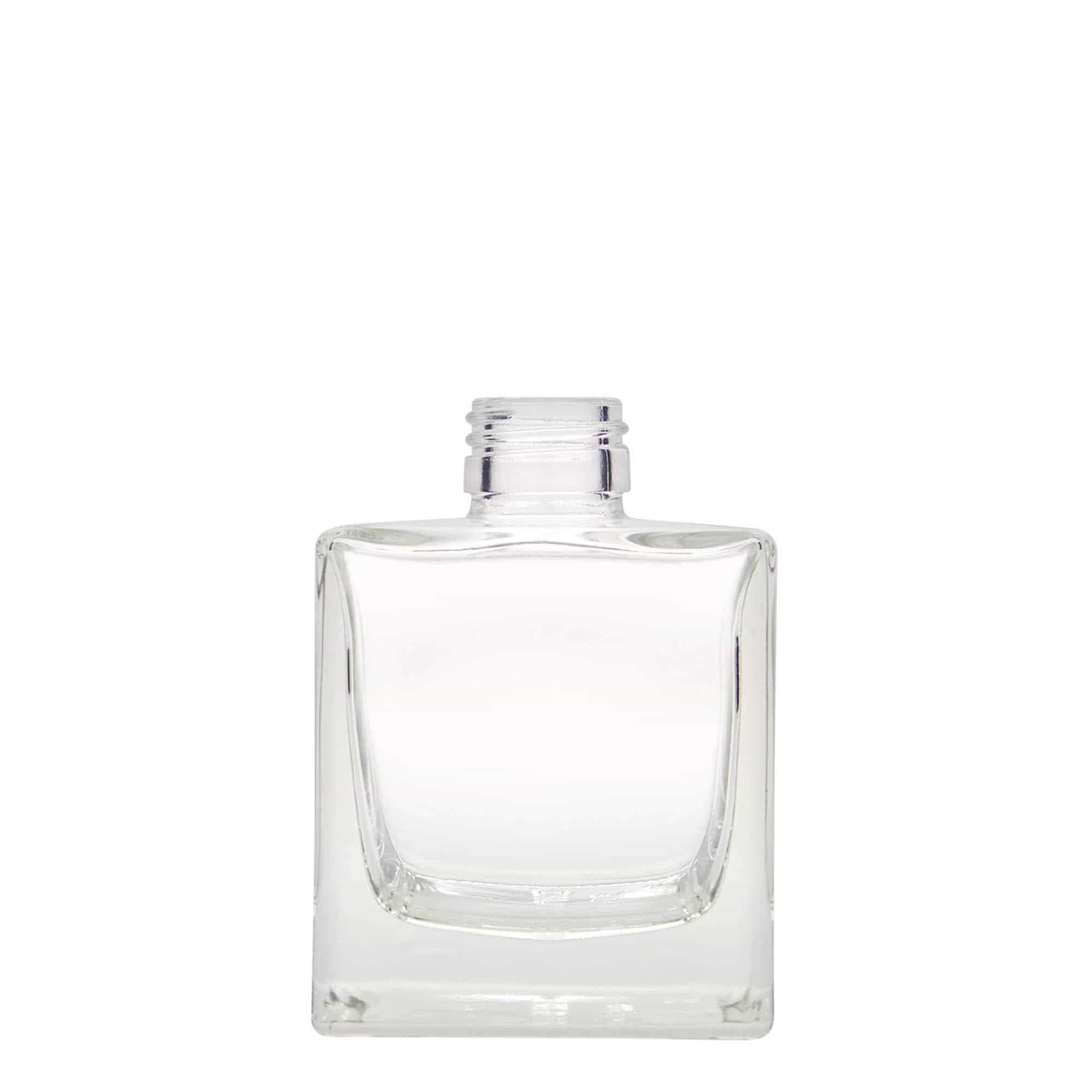 Γυάλινο μπουκάλι 'Cube' 200 ml, τετράγωνο, στόμιο: PP 28 Γυάλινο μπουκάλι 'Cube' 200 ml, τετράγωνο, στόμιο: PP 28