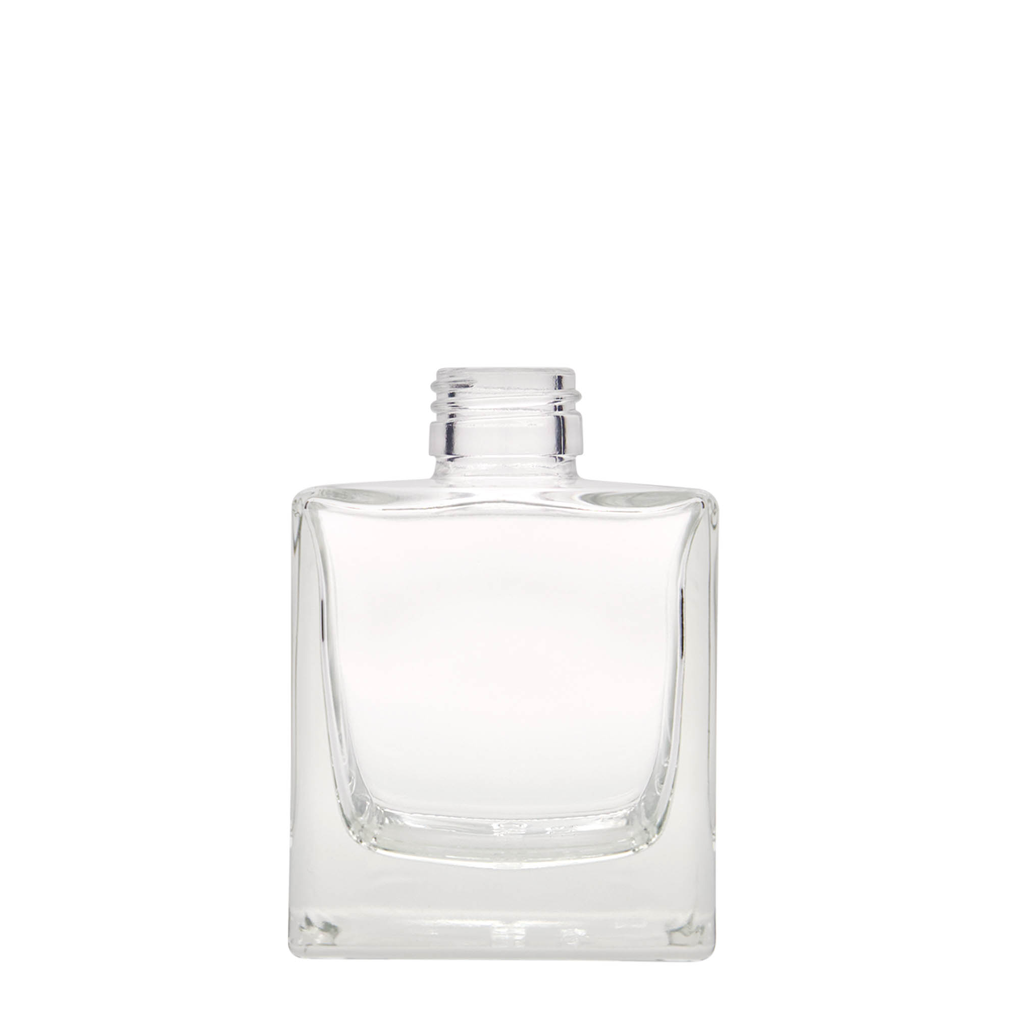 Γυάλινο μπουκάλι 'Cube' 200 ml, τετράγωνο, στόμιο: PP 28