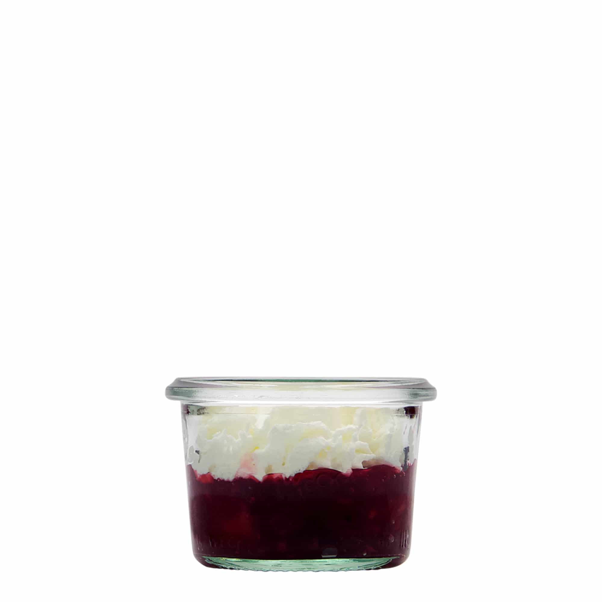 Κυλινδρικό βάζο WECK 80 ml, στόμιο: στρογγυλεμένο χείλος