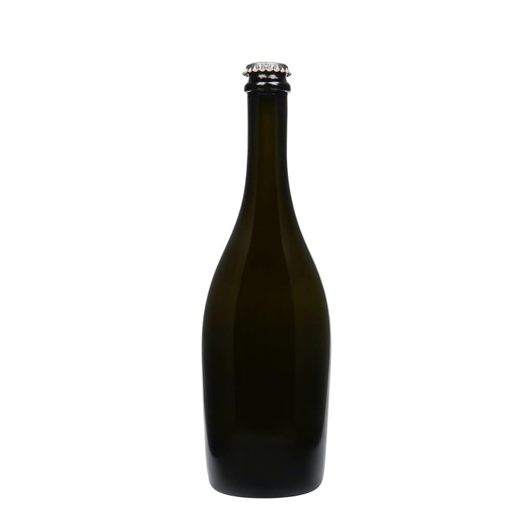 750 ml φιάλη σαμπάνιας 'Carmen', γυαλί, παλαιωμένο πράσινο, στόμιο: καπάκι κορώνας