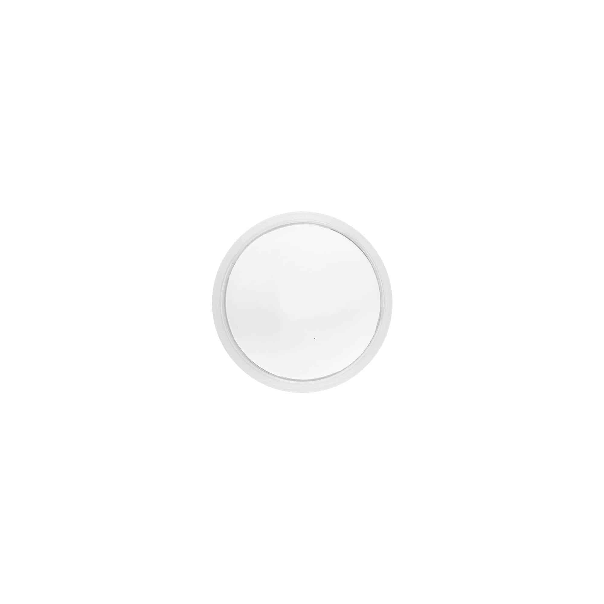 Βιδωτό πώμα 'Clear/Platin Edition', πλαστικό PP, λευκό, για στόμιο: 40/2P