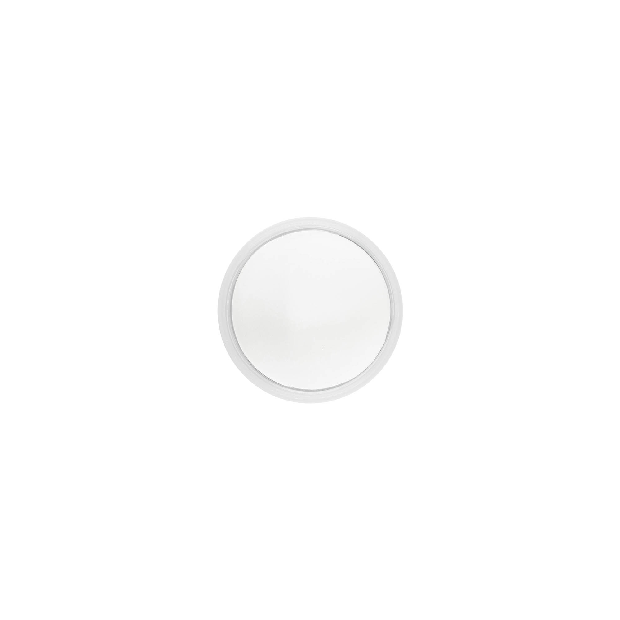 Βιδωτό καπάκι 'Clear/Platin Edition', πλαστικό PP, λευκό, για στόμιο: 40/2P