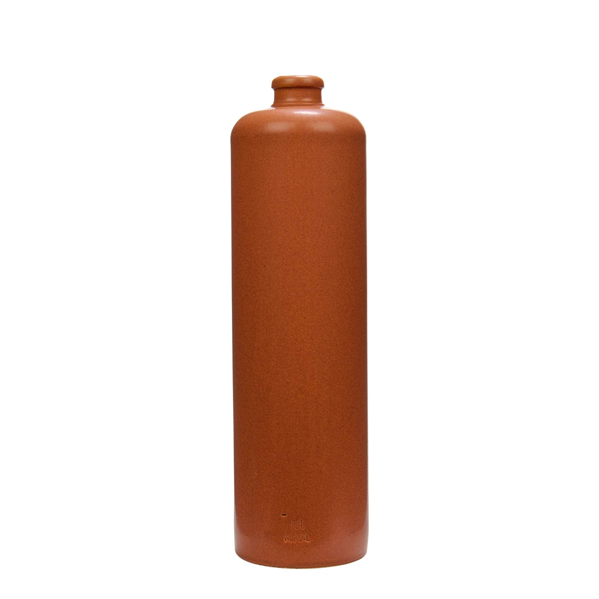1.000 ml πιθάρι από πήλινο υλικό, κόκκινο-καφέ, στόμιο: φελλός