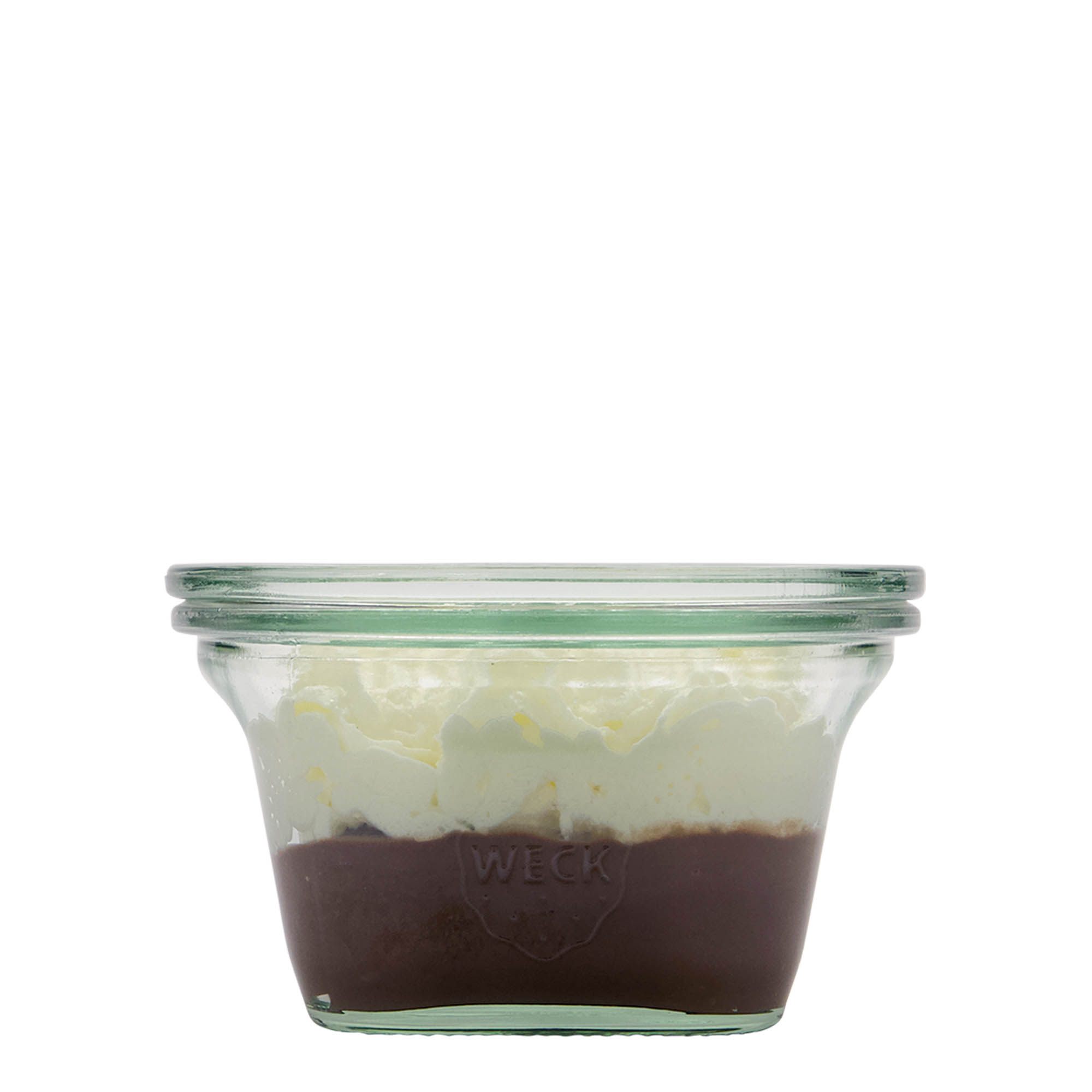 Τετράγωνο βάζο WECK 290 ml, τετράγωνο, στόμιο: στρογγυλεμένο χείλος Τετράγωνο βάζο WECK 290 ml, τετράγωνο, στόμιο: στρογγυλεμένο χείλος