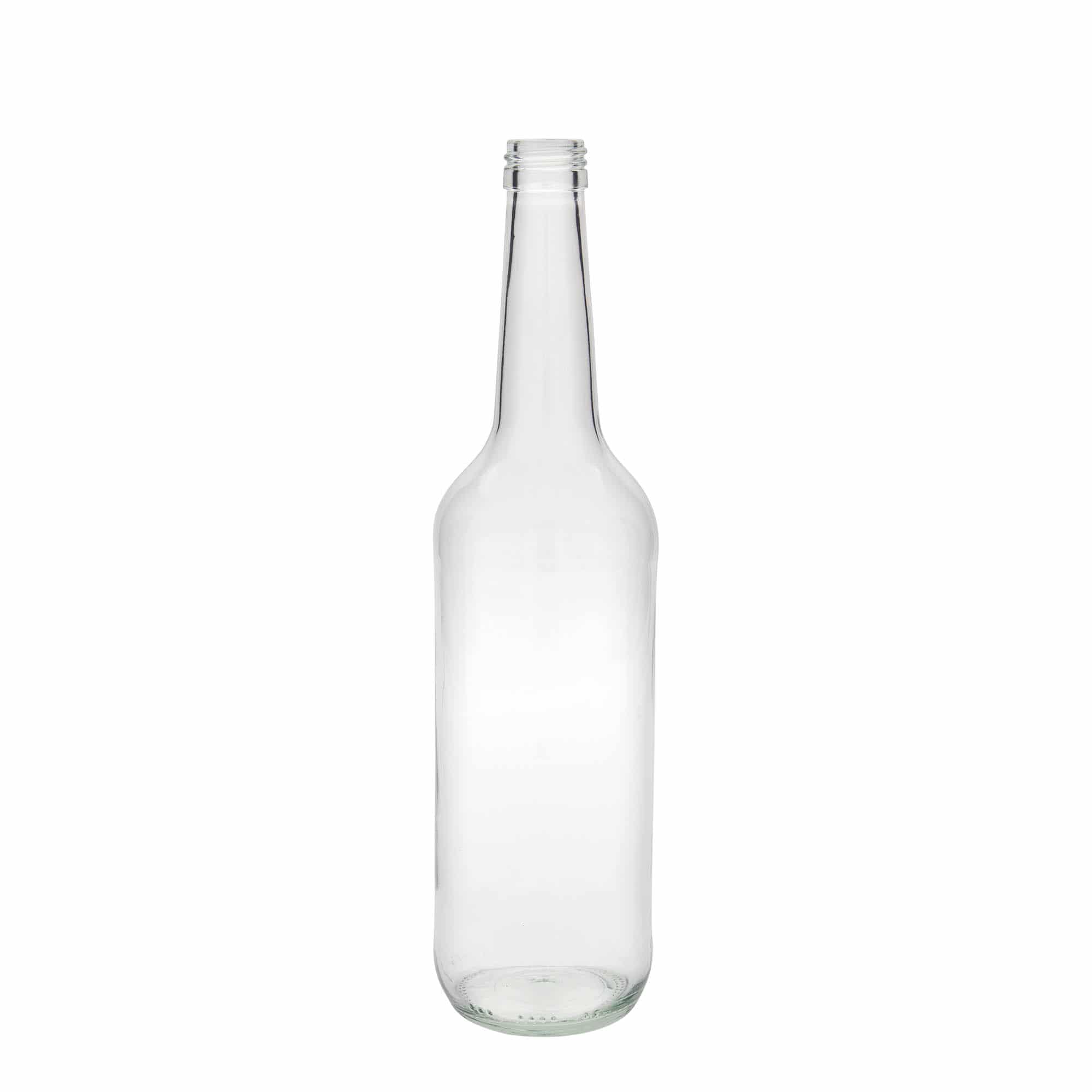 Γυάλινο μπουκάλι με ίσιο λαιμό 700 ml, στόμιο: PP 28 Γυάλινο μπουκάλι με ίσιο λαιμό 700 ml, στόμιο: PP 28